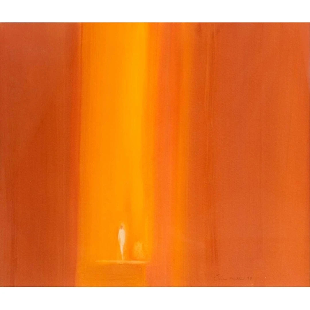 § John MILLER (1931-2002) On The Edge, 1998 Gouache, signed,...