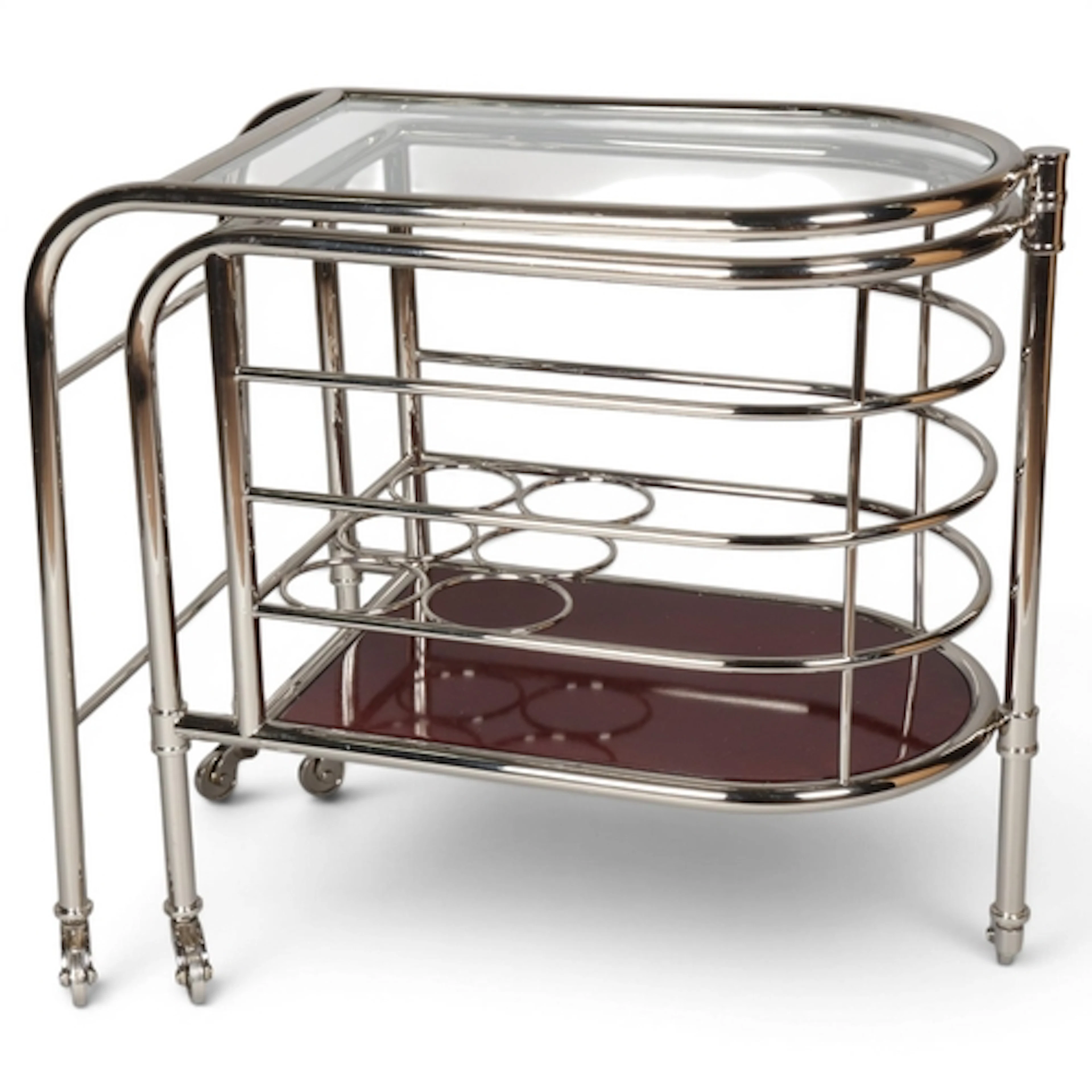 A Ralph Lauren Modern Metropolis bar cart or trolley, the 19...