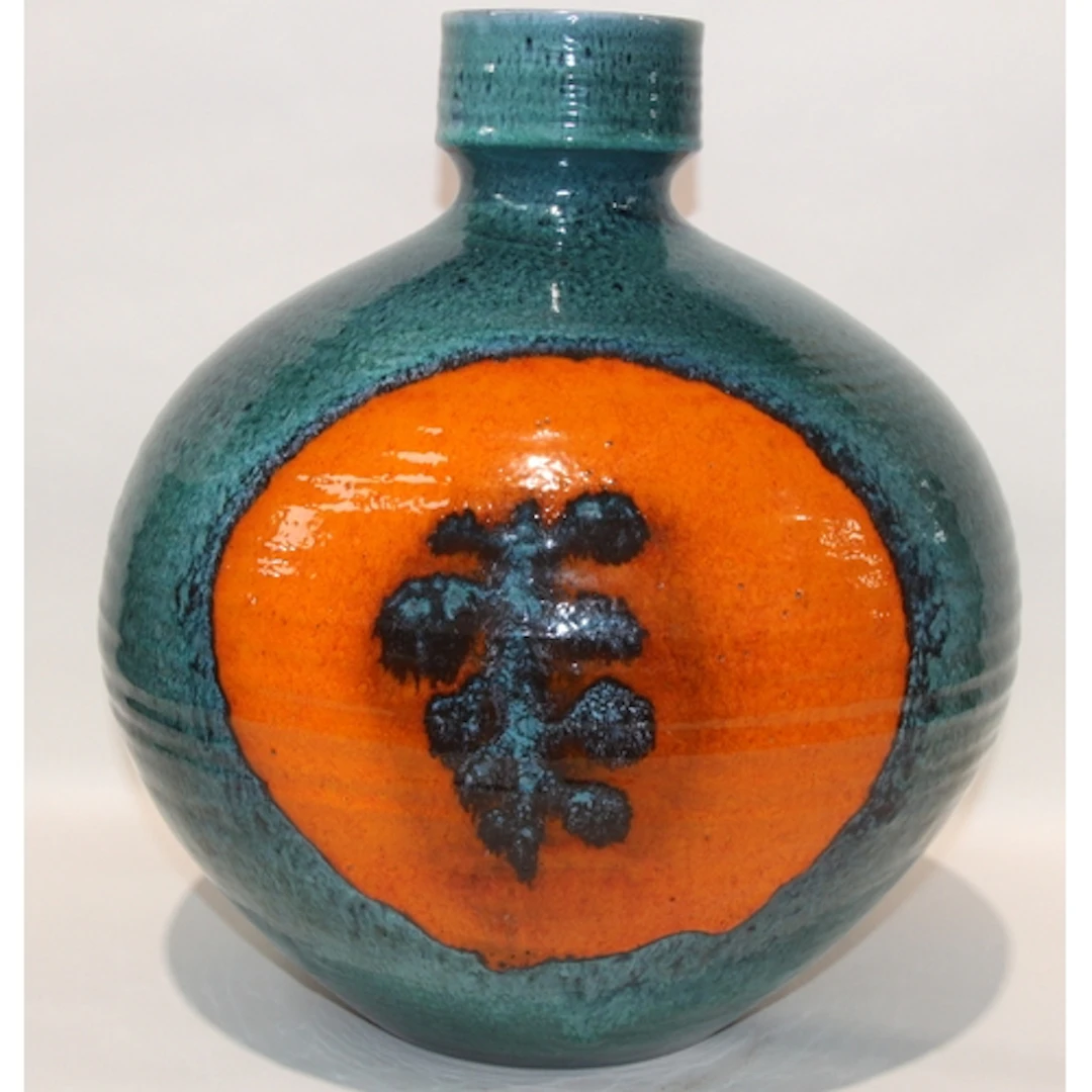 Poole Pottery extremely rare and important monumental vase b...