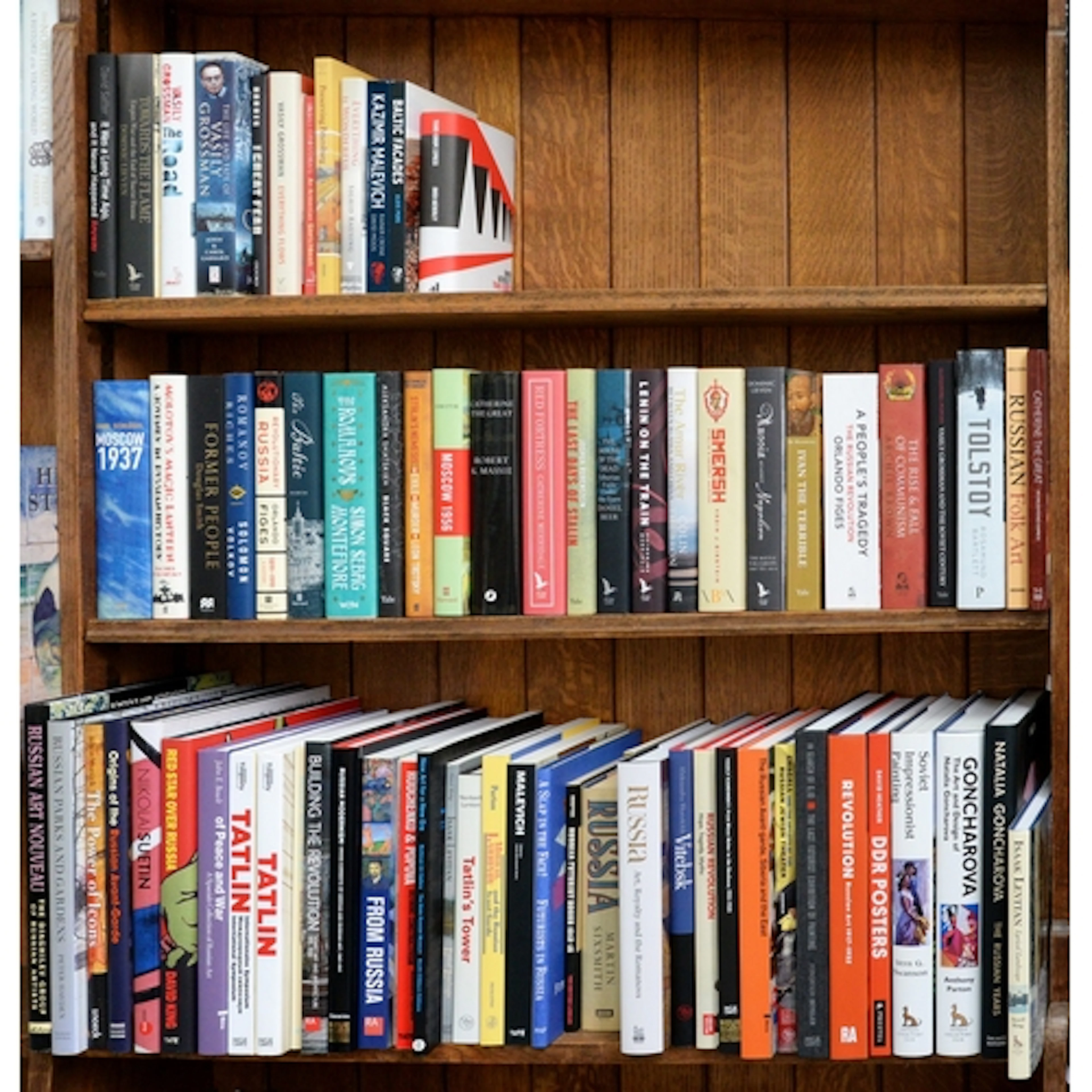 Books. Two and a half shelves of Imperial & Soviet Russi...