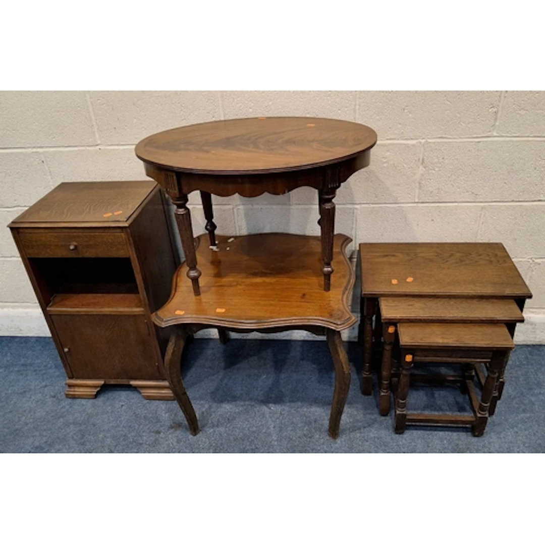 A SELECTION OF OCCASIONAL FURNITURE, to include a table with...