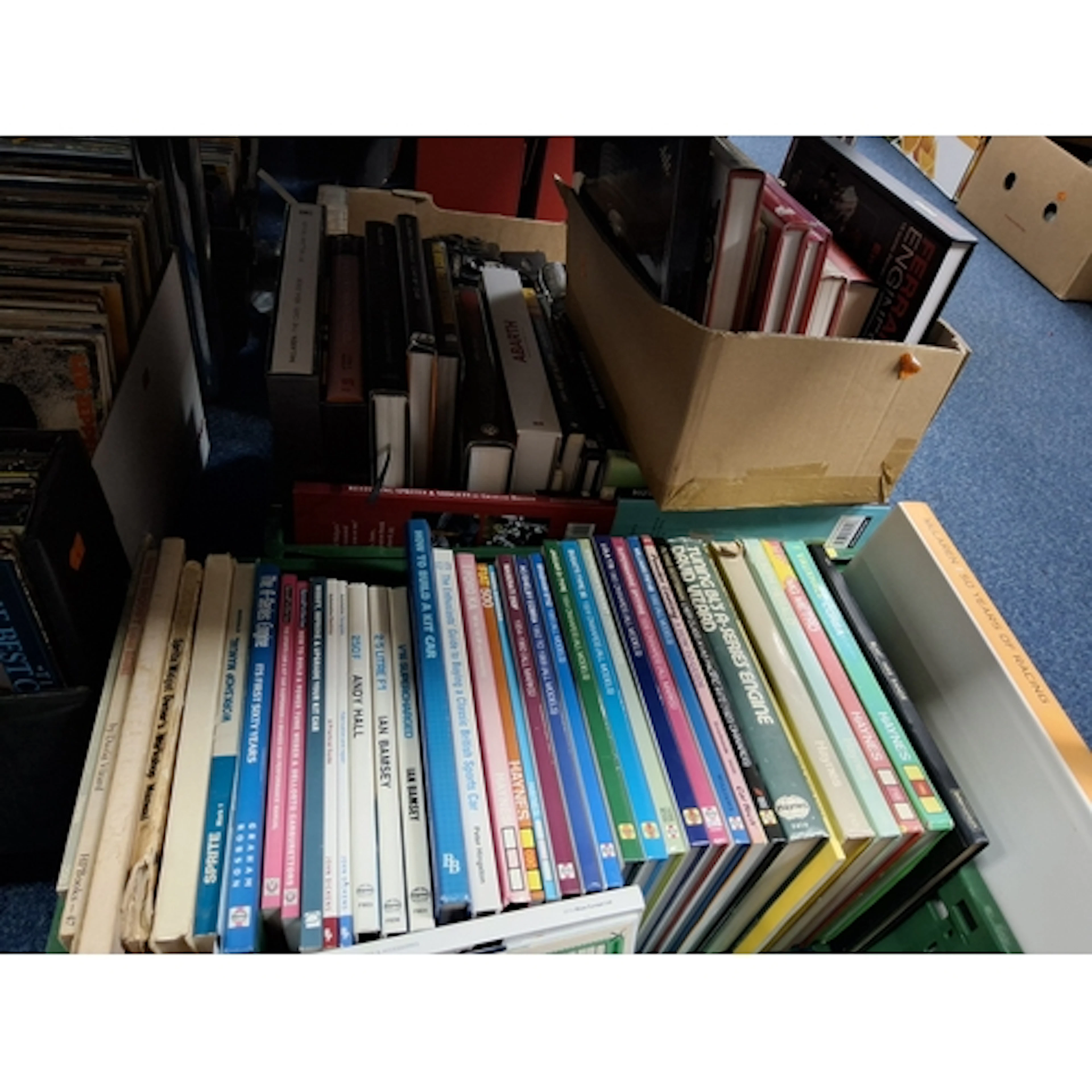 THREE BOXES OF BOOKS containing over eighty miscellaneous ti...