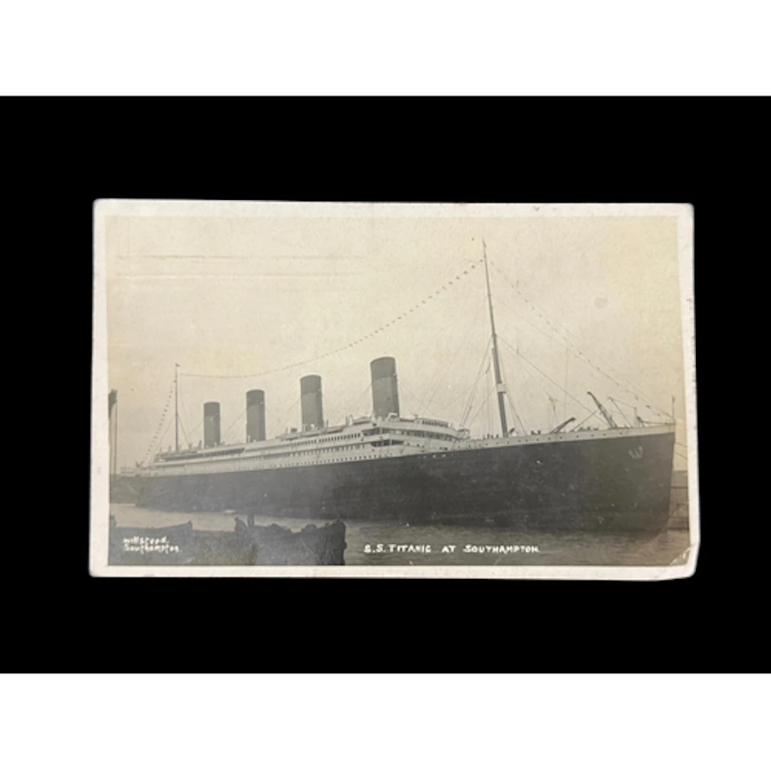 R.M.S. Titanic R.M.S. Titanic: Exceptional postcard written...