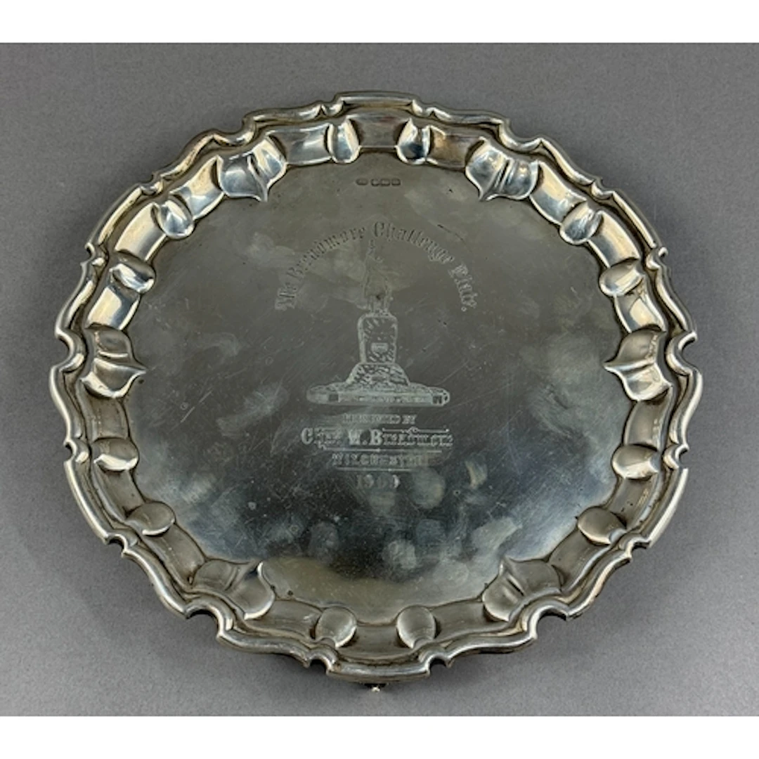 Silver: an Edward VII salver, Sheffield 1904, with piecrust ...