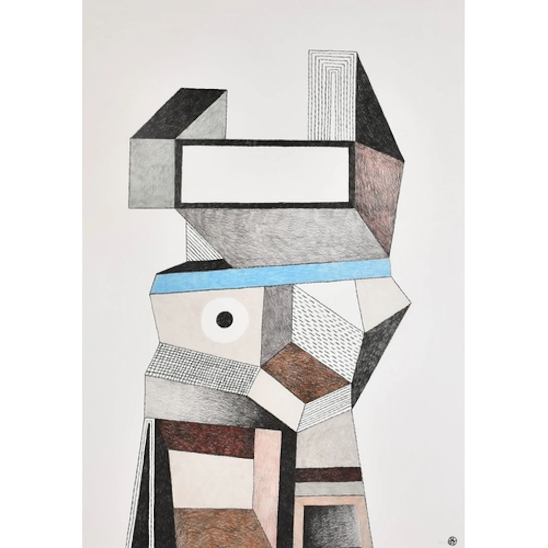 Nathalie du Pasquier (1957- ) French. Geometric Abstract,...