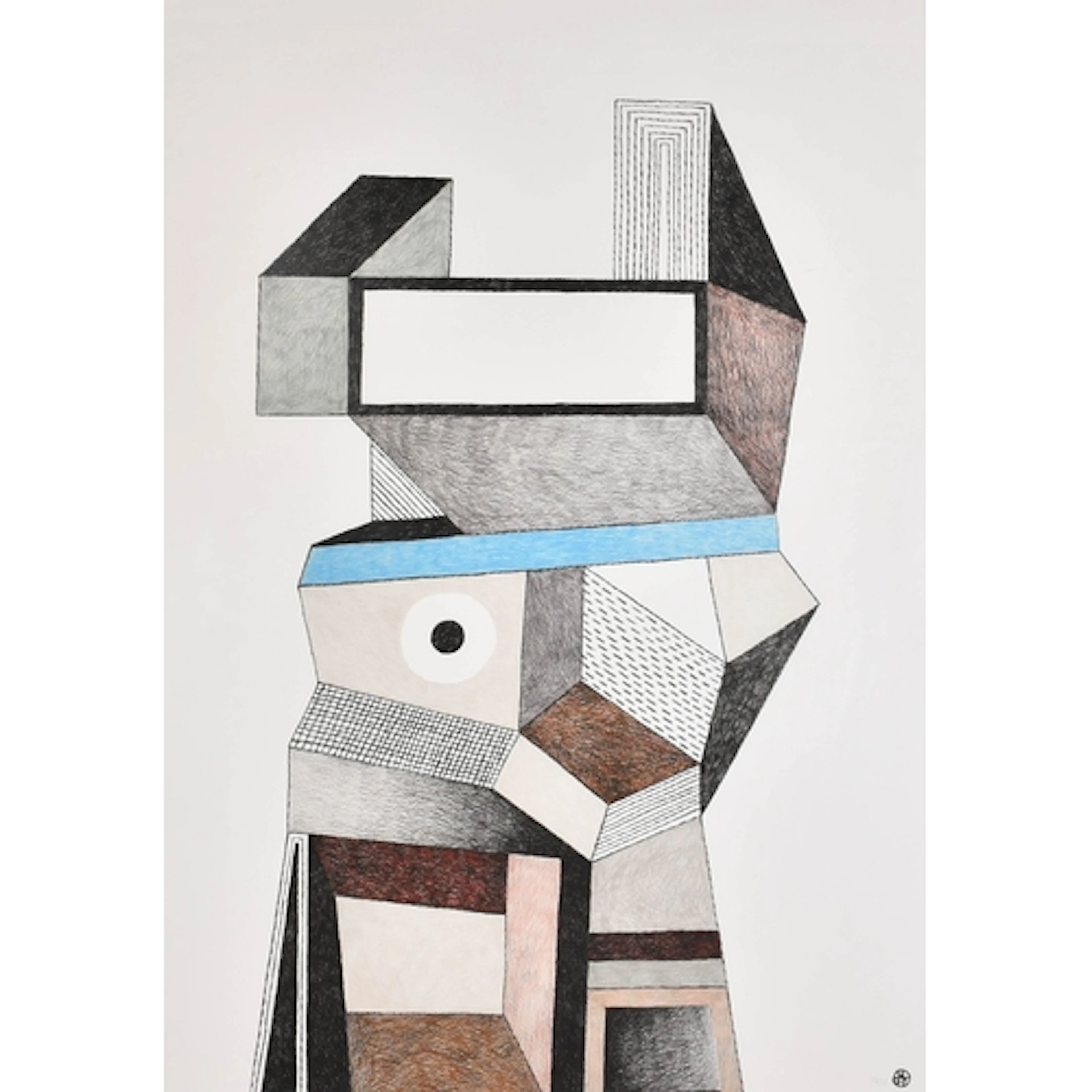 Nathalie du Pasquier (1957- ) French. Geometric Abstract,...