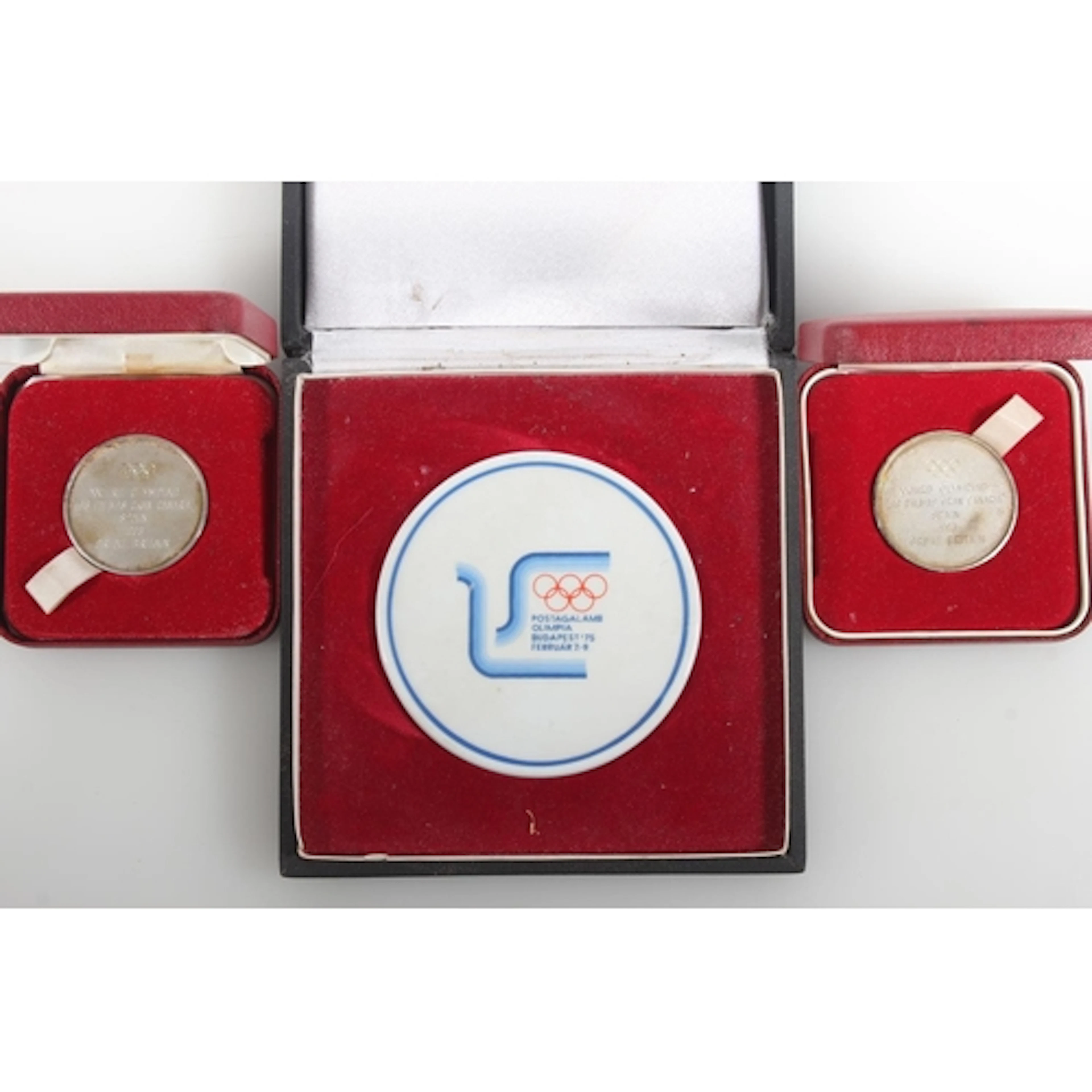 Two silver medals of the 23rd Olympiad held in 1993 in Gran ...