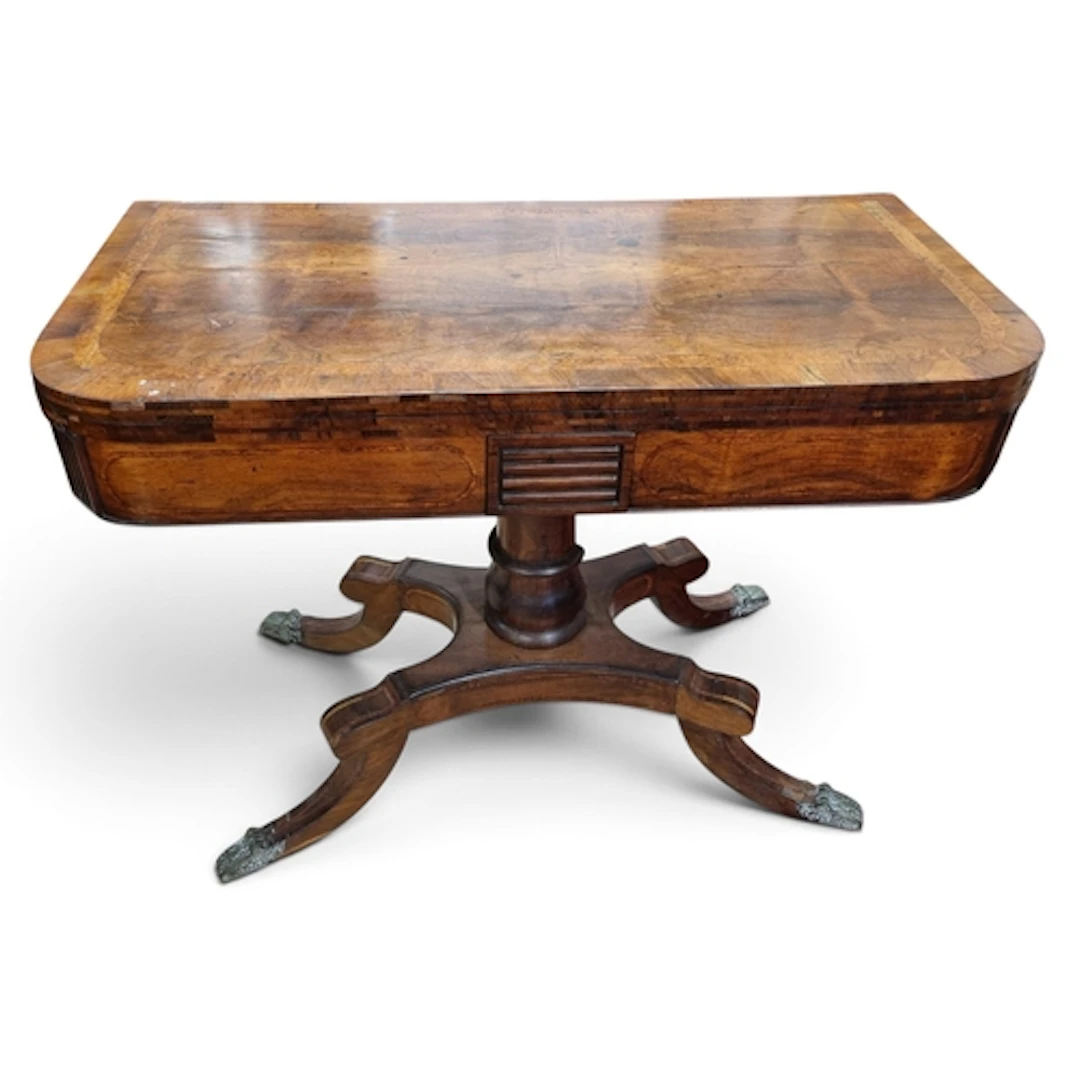 An early 19th Century Rosewood Card Table, of good quality w...
