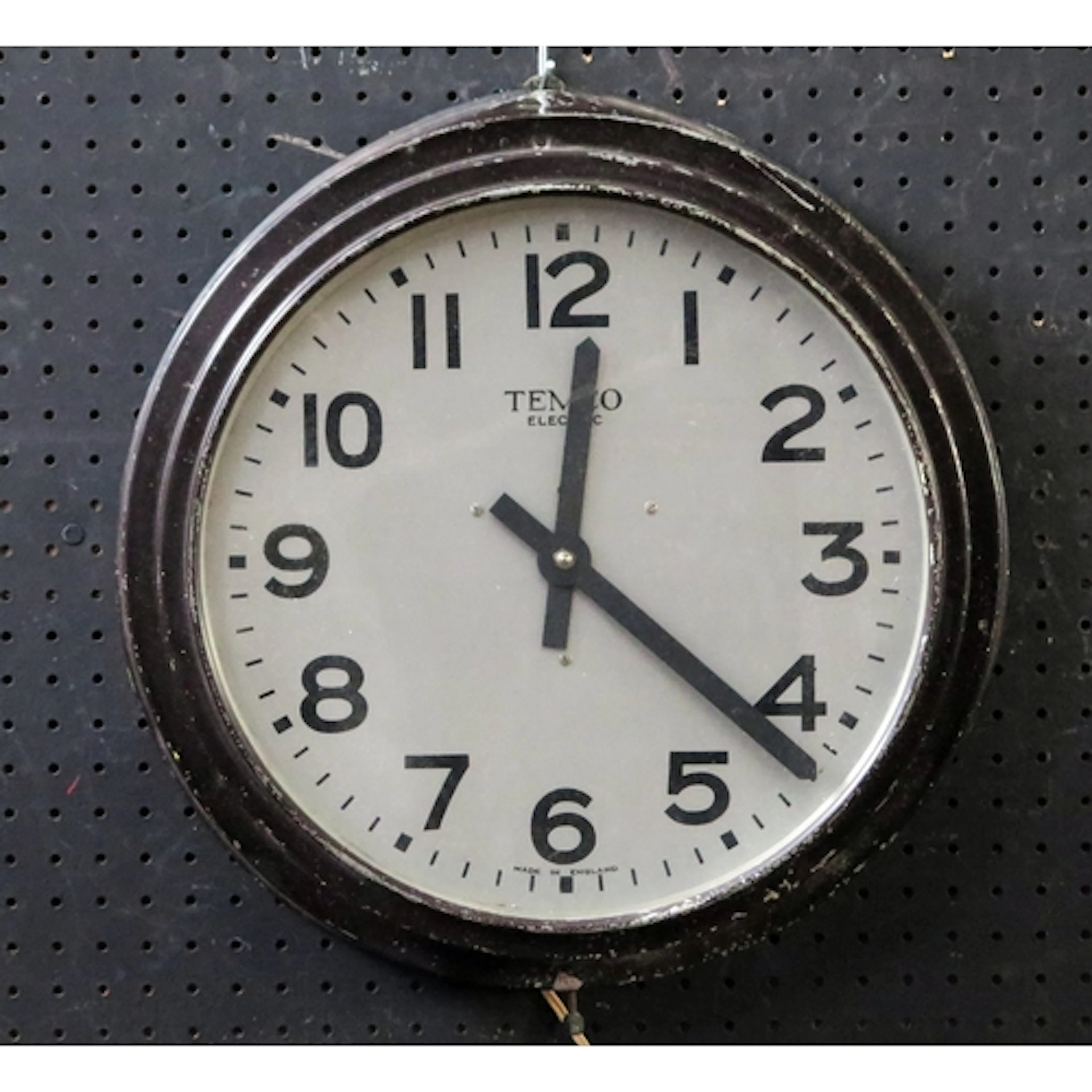 Temco, an electric wall mounted timepiece, with 30cm Arabic ...