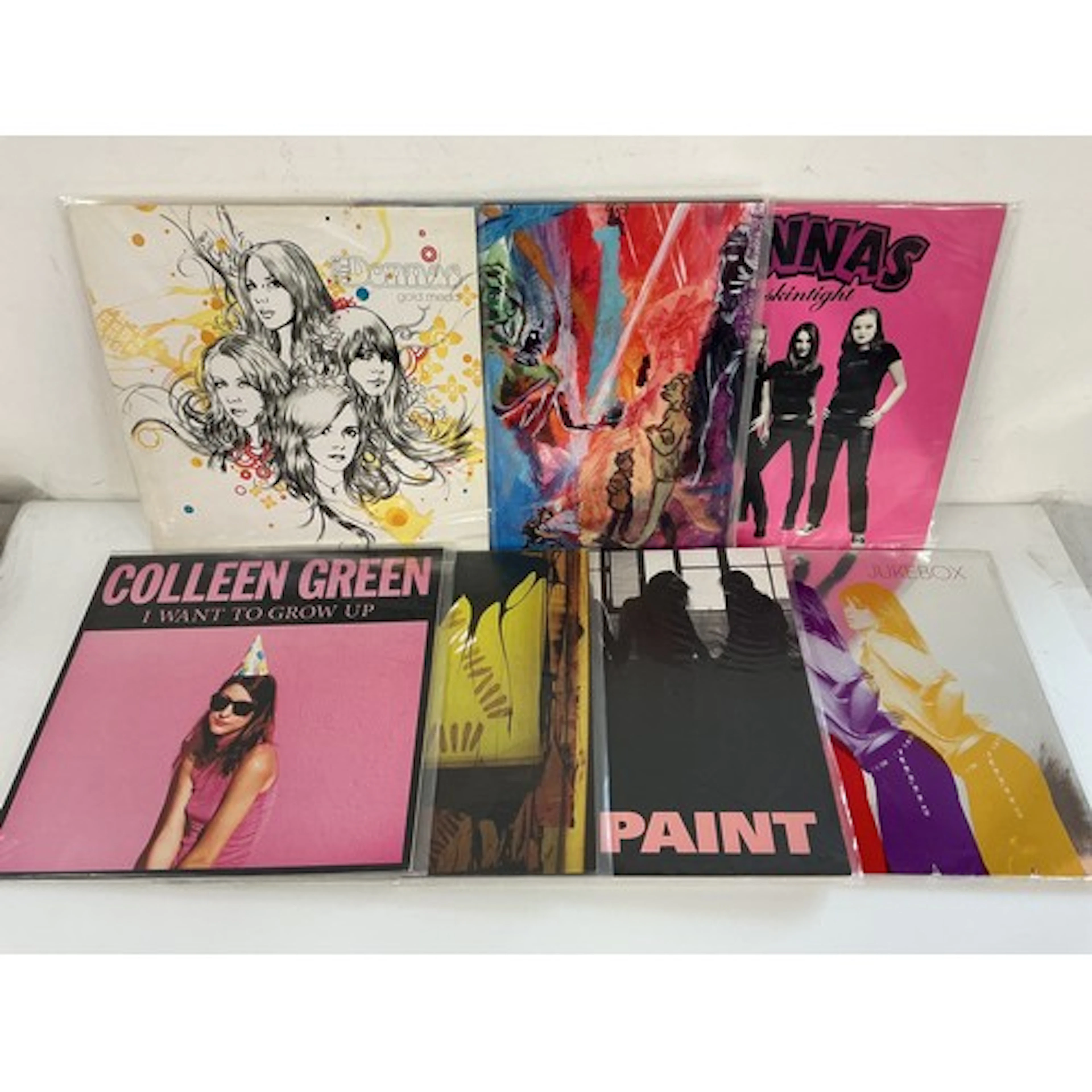 Seven alt rock LPs by various artists comprising Cat Power, ...