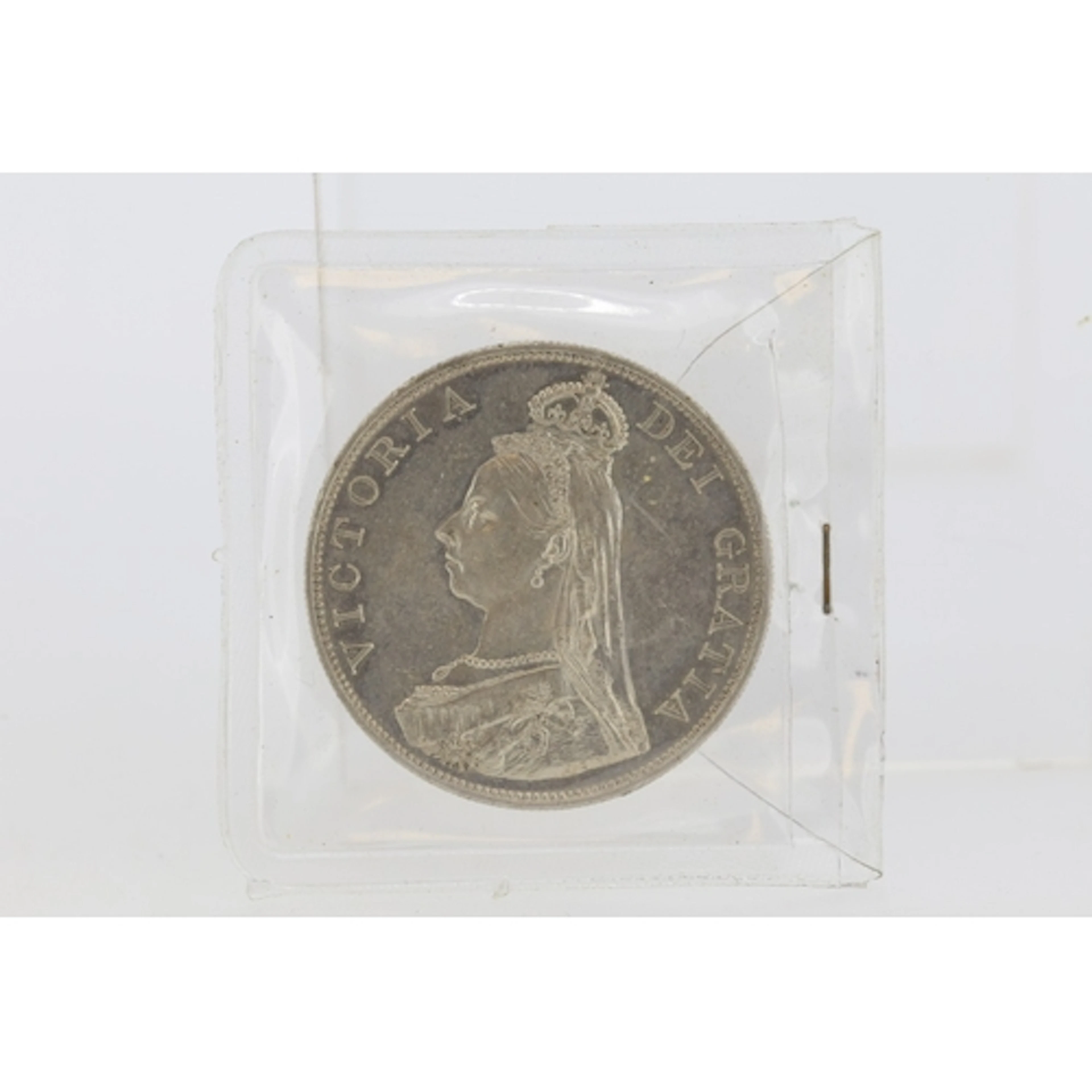 Sterling Silver British Double Florin Coin, Queen Victoria J...