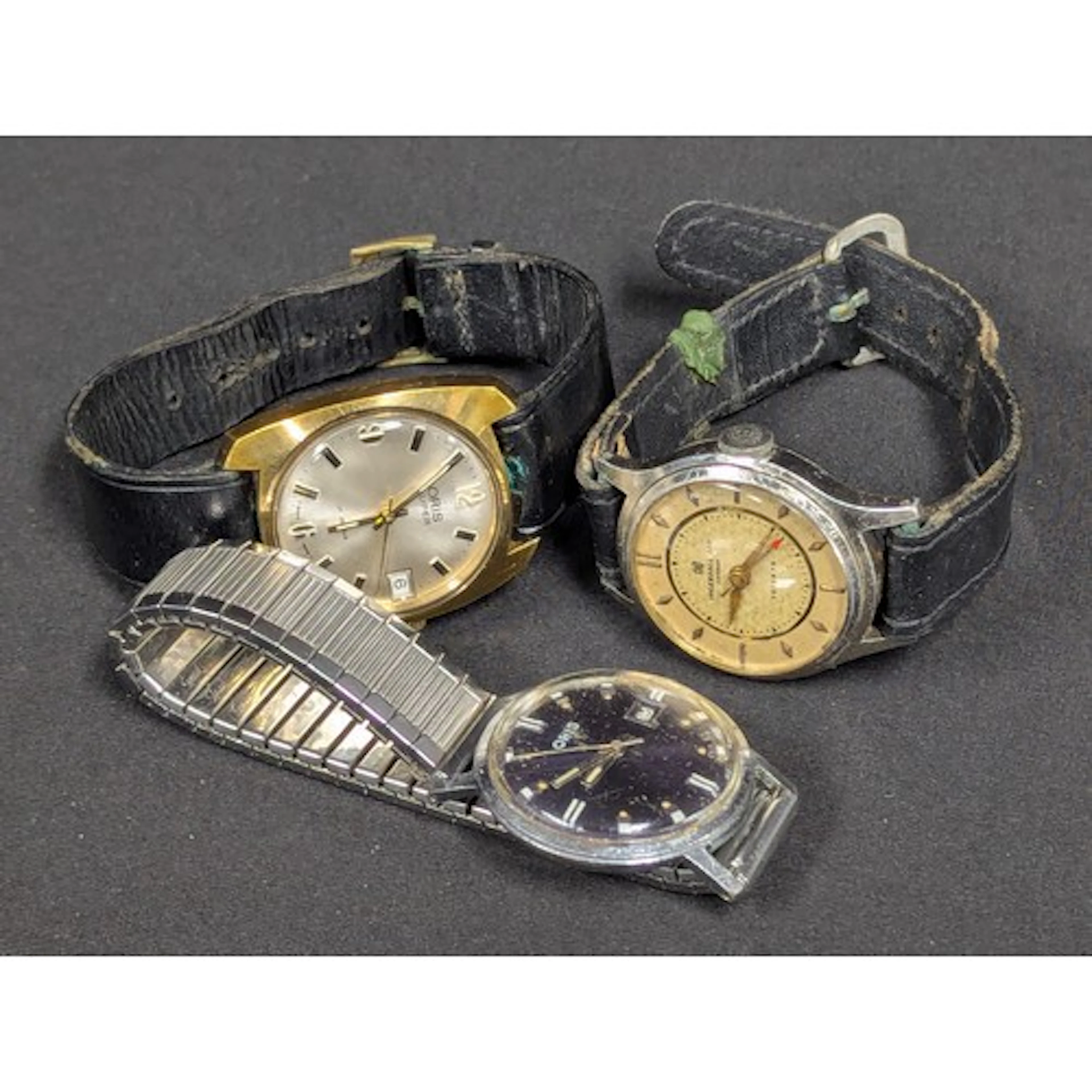 Watches - a 1960s Oris super 17 jewel gold plated wristwatch...