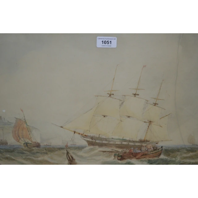 Late 19th / early 20th Century watercolour, various shipping...