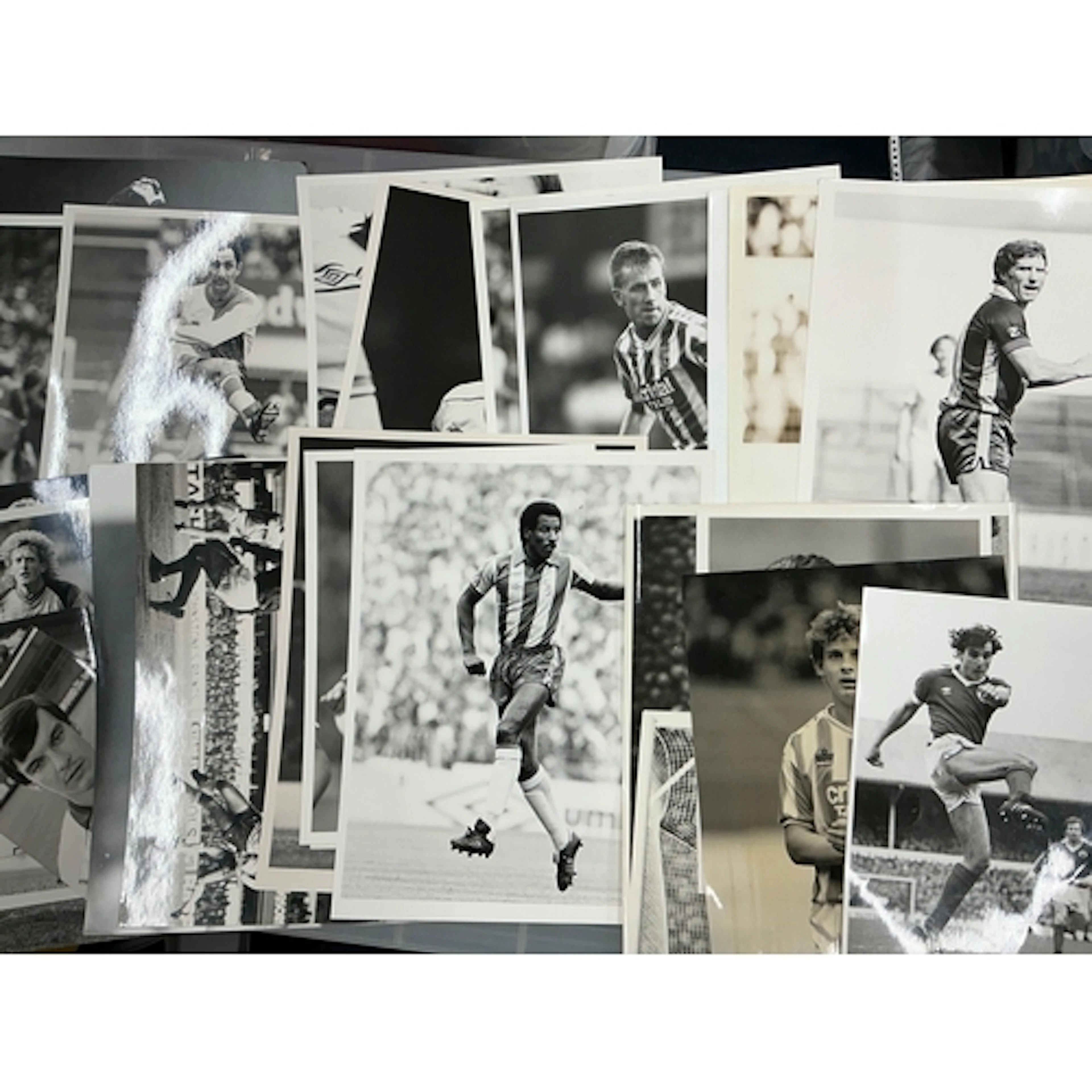 1980s Football Press Photos: Various teams and sizes with pr...