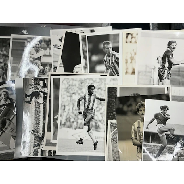 1980s Football Press Photos: Various teams and sizes with pr...