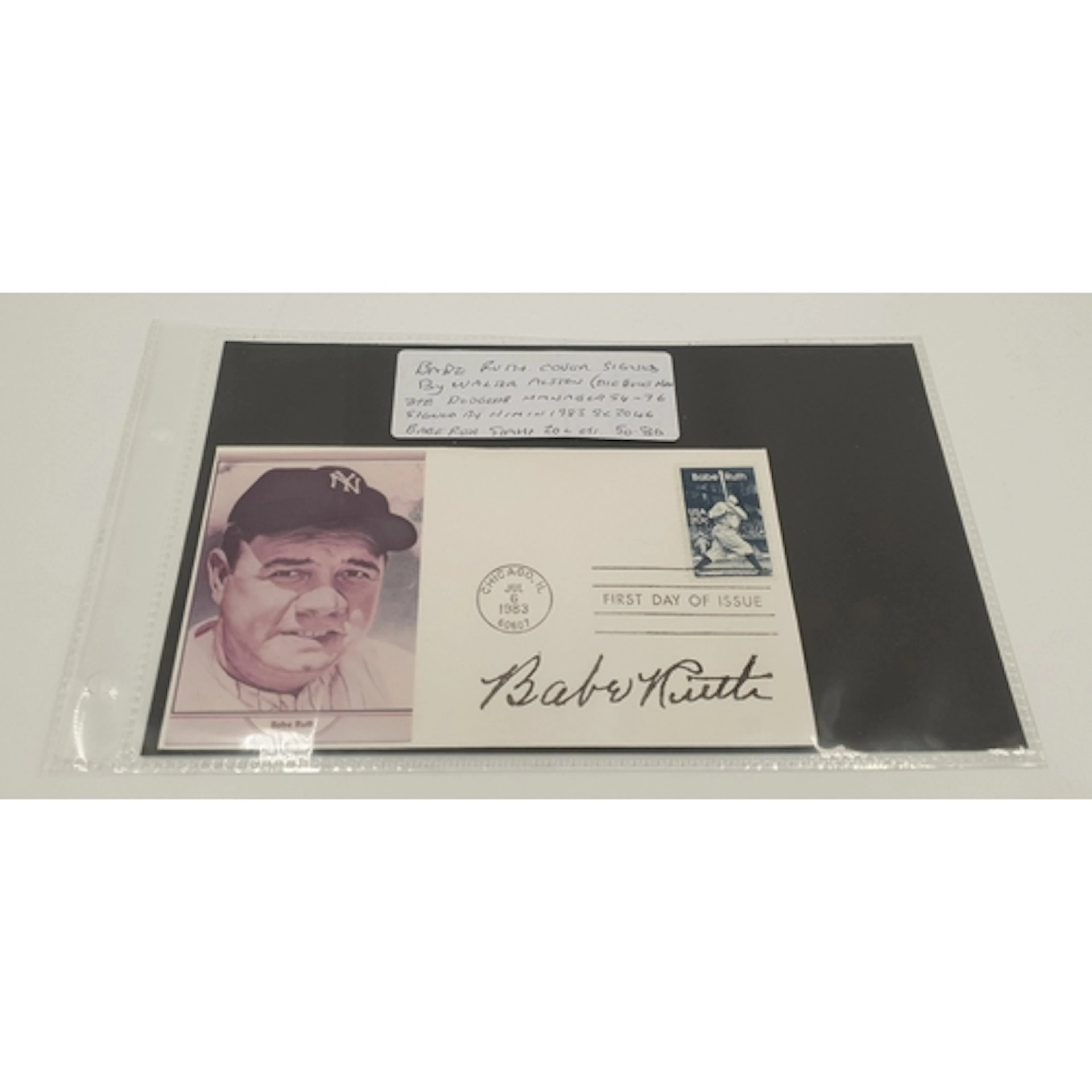 Babe Ruth 20c First Day cover, 6 July 1983