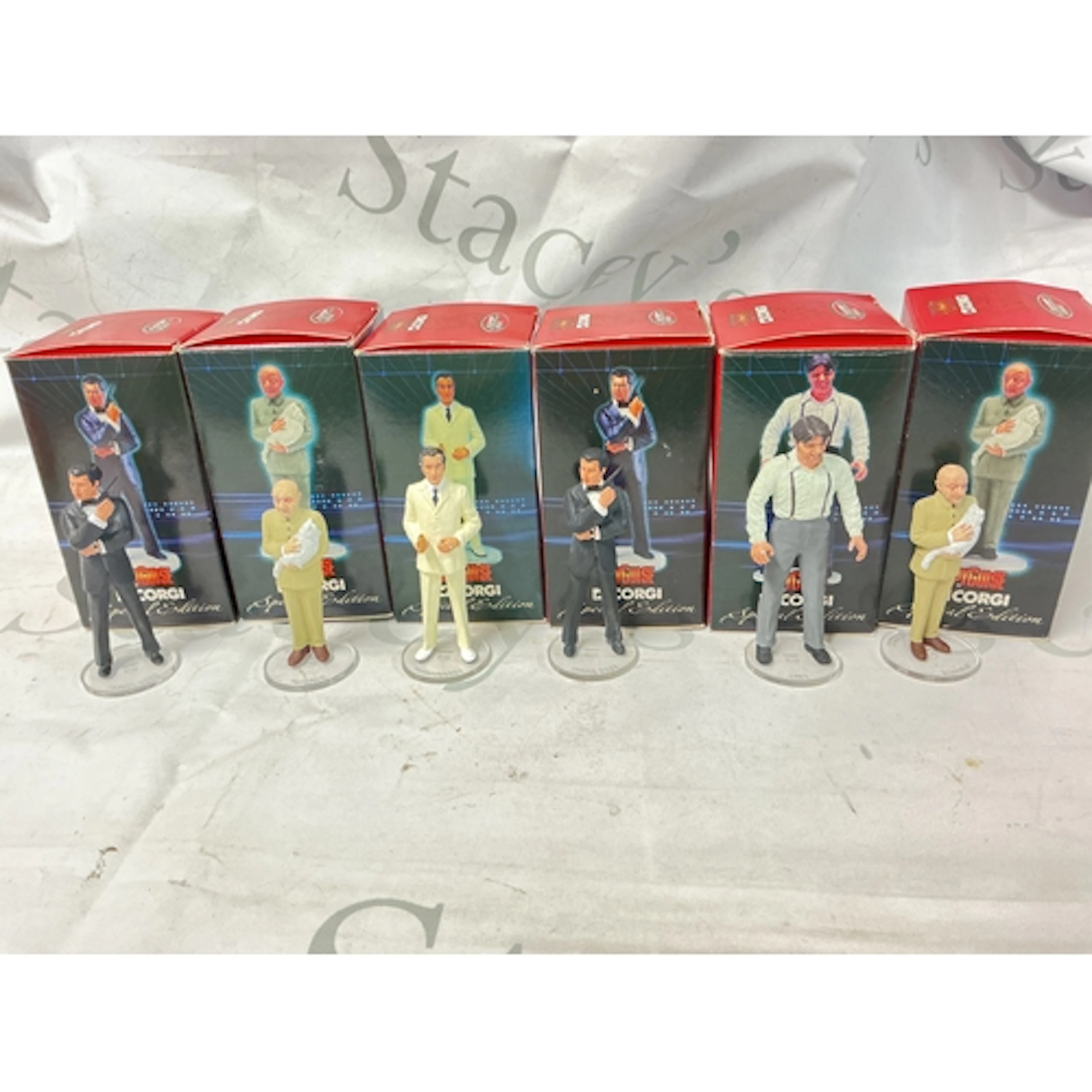 6 Boxed Corgi Spyguise James Bond Figures, Limited Edition (...
