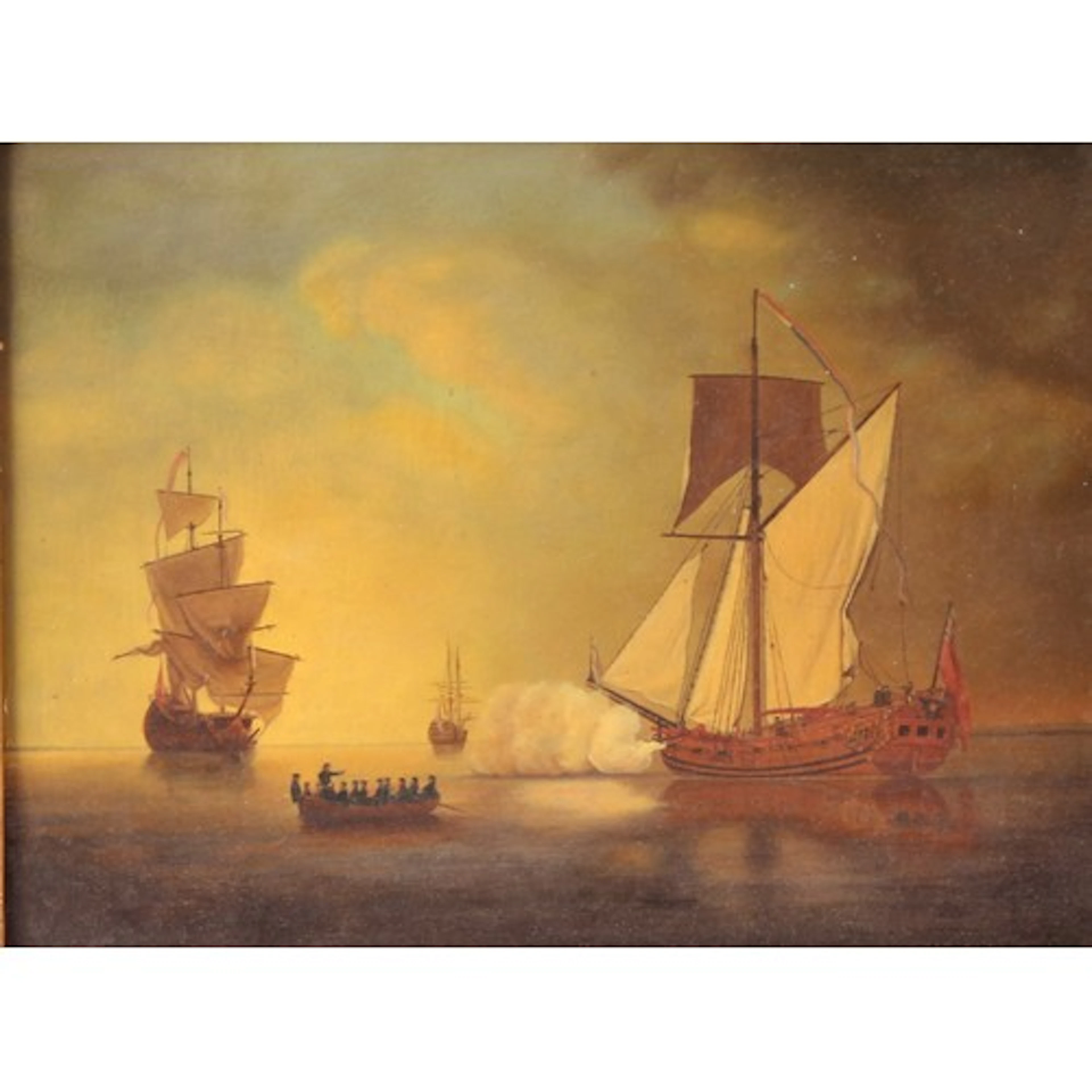 After Samuel Scott The Departure from England of Francis, Du...