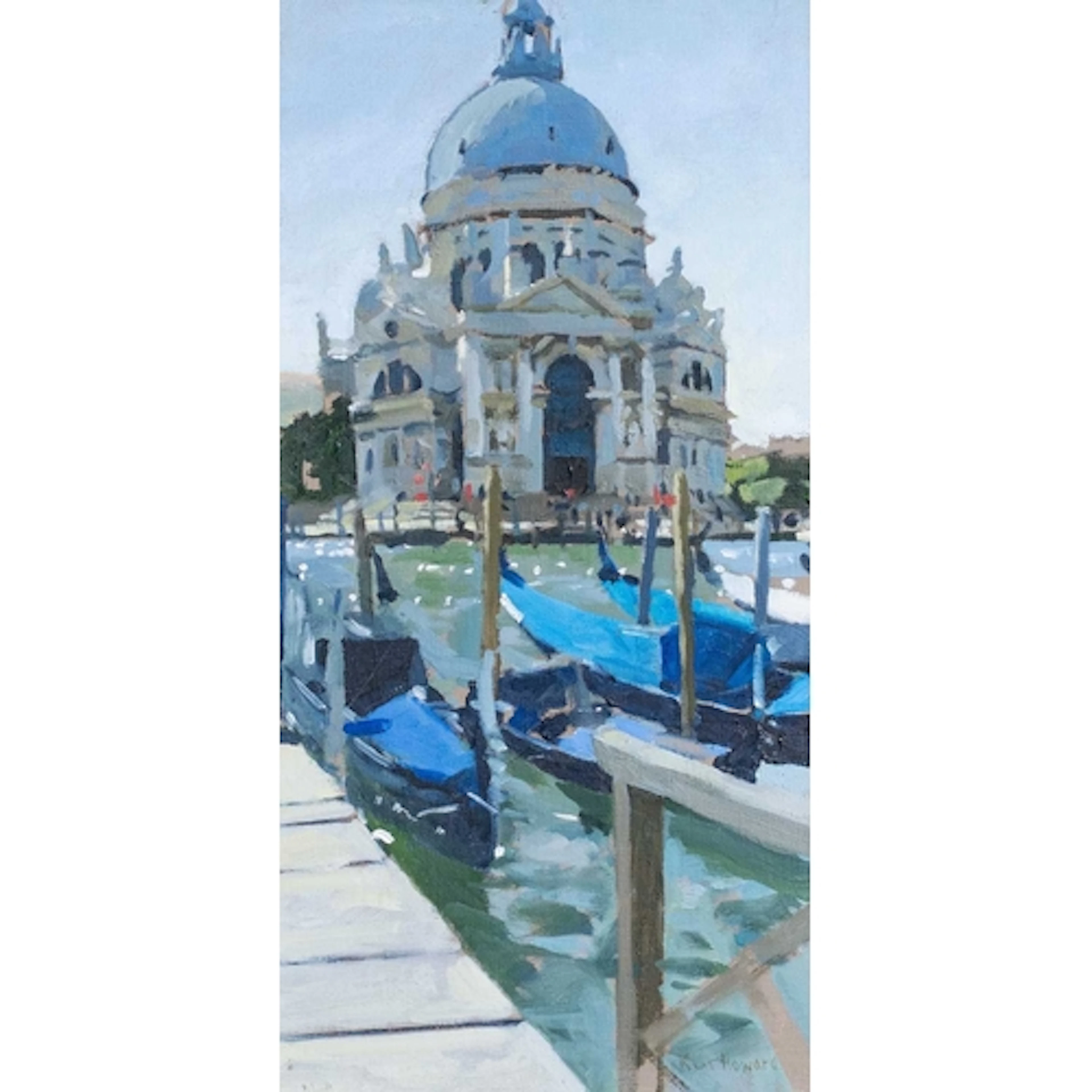 § Ken HOWARD (1932-2022) Santa Maria della Salute, Venice Oi...