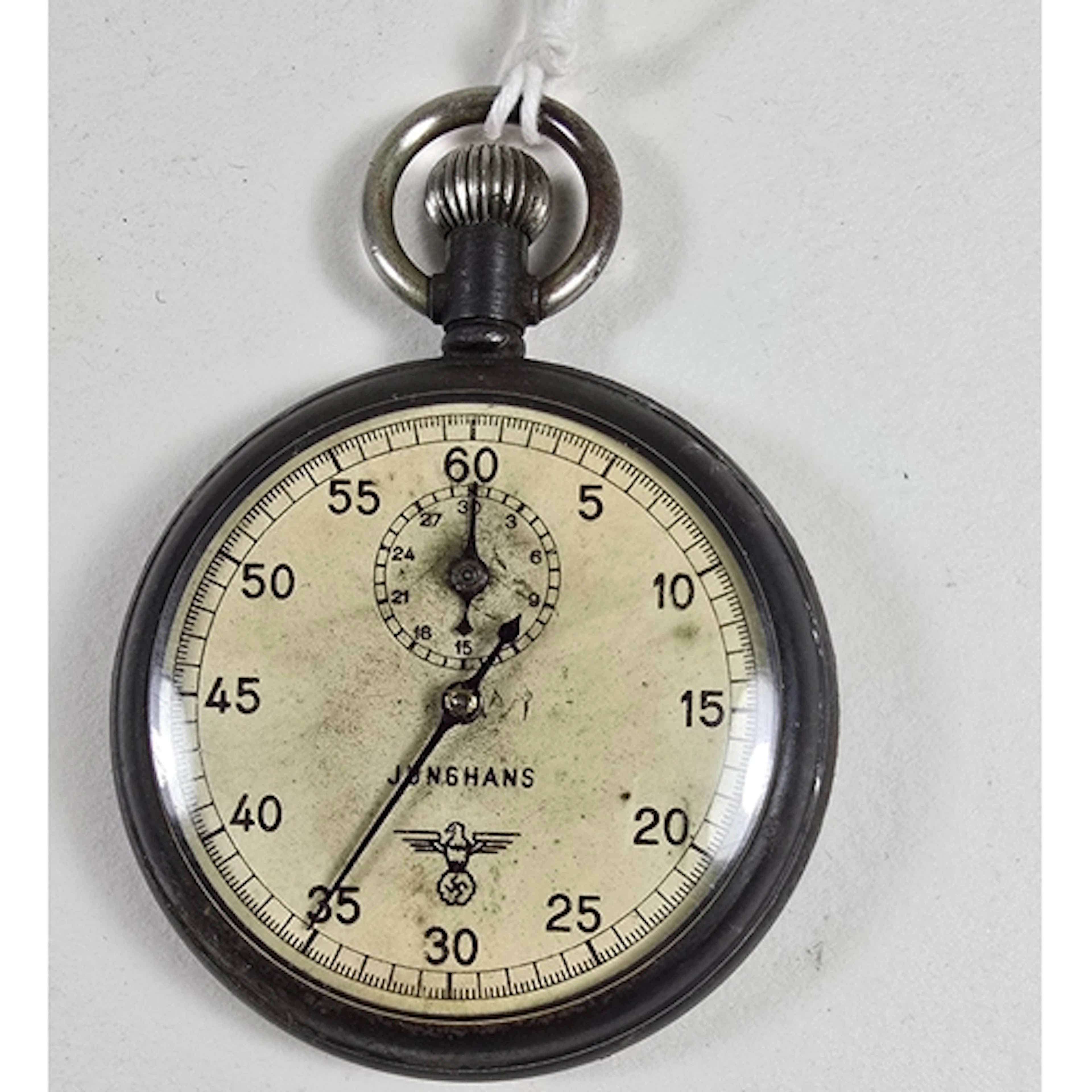 A Third Reich Kreigsmarine Stop Watch by Junghans, the dial ...