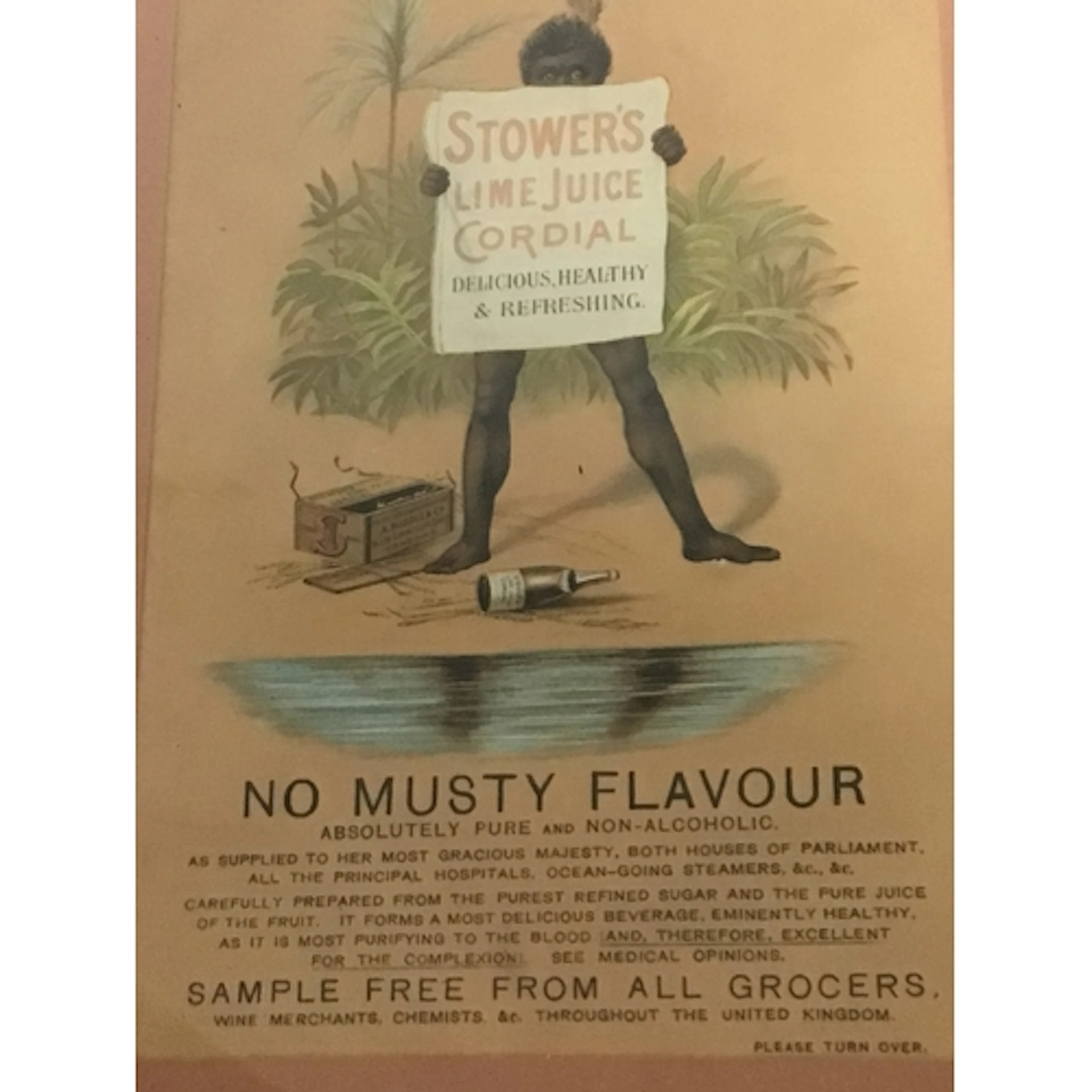 Four small late 19th century framed advertisements and two f...