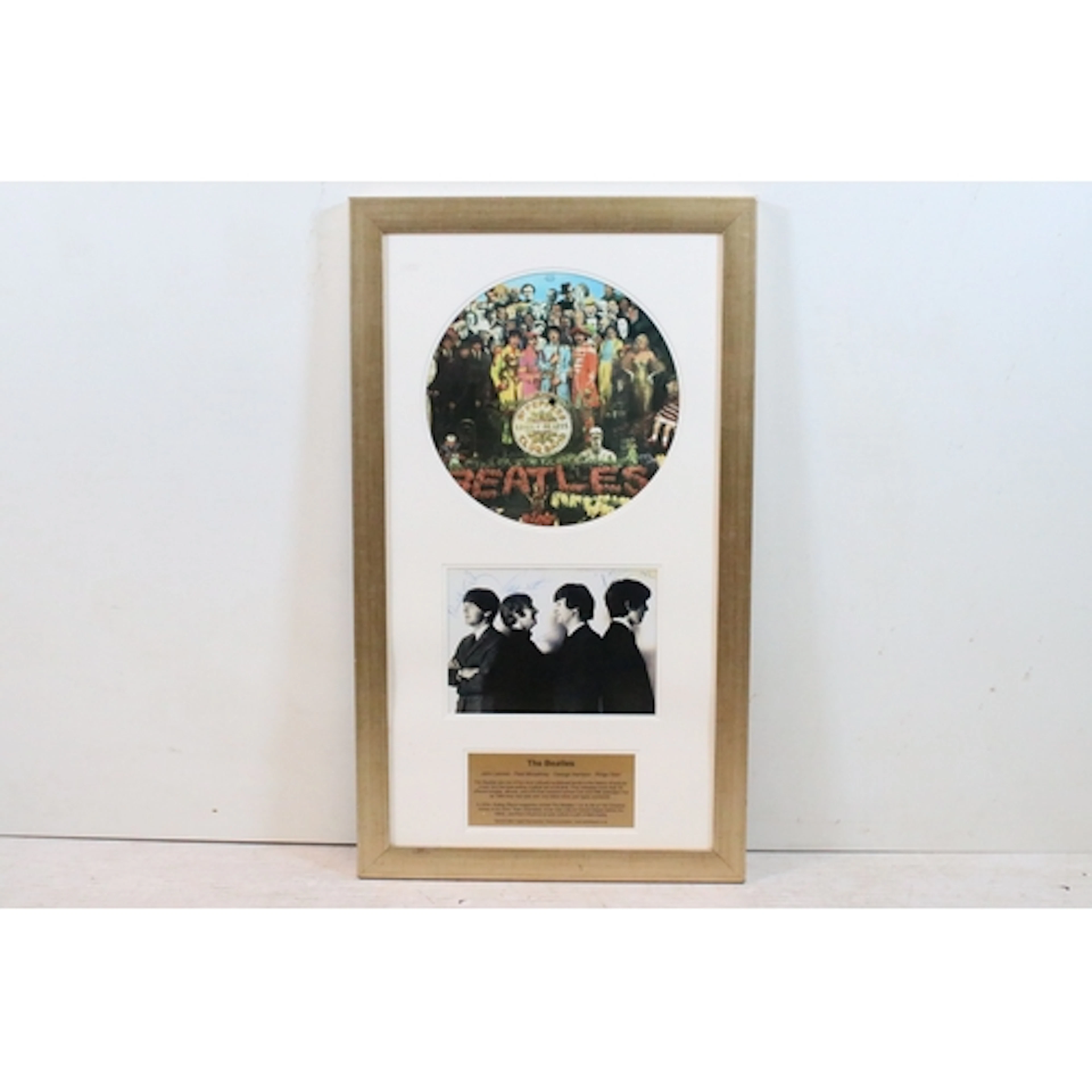 Special edition framed Beatles tribute comprised of an image...