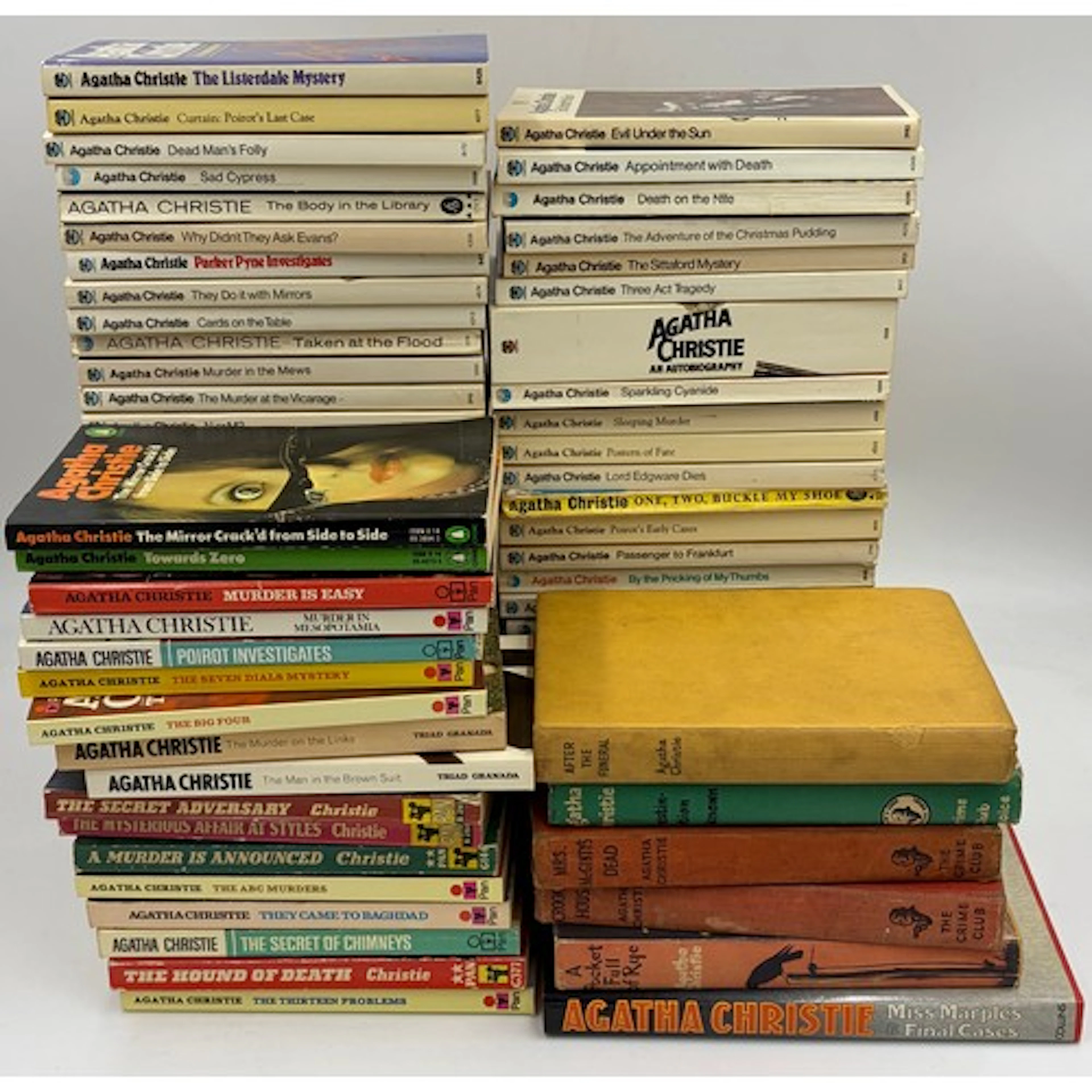 A collection of Agatha Christie books: The Book Club, A Pock...