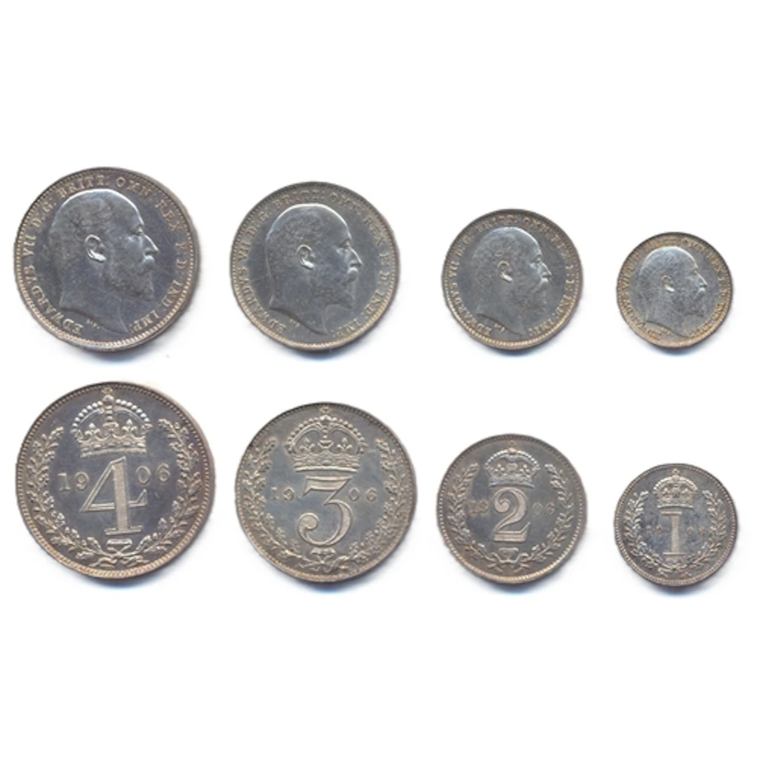 1906 Maundy set extremely fine, even toning. (Y)