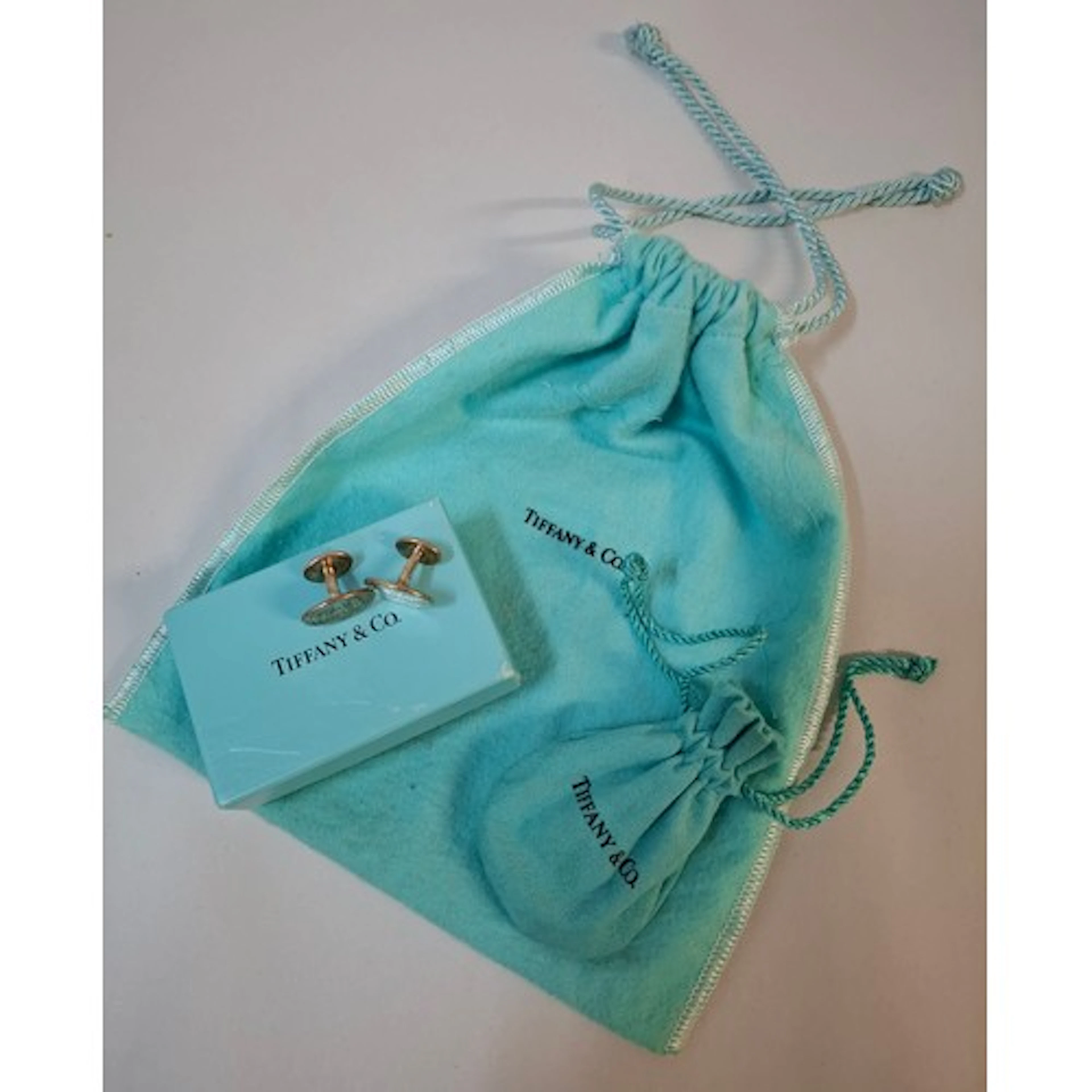 Tiffany & Co- A pair of silver Return to Tiffany cufflinks h...