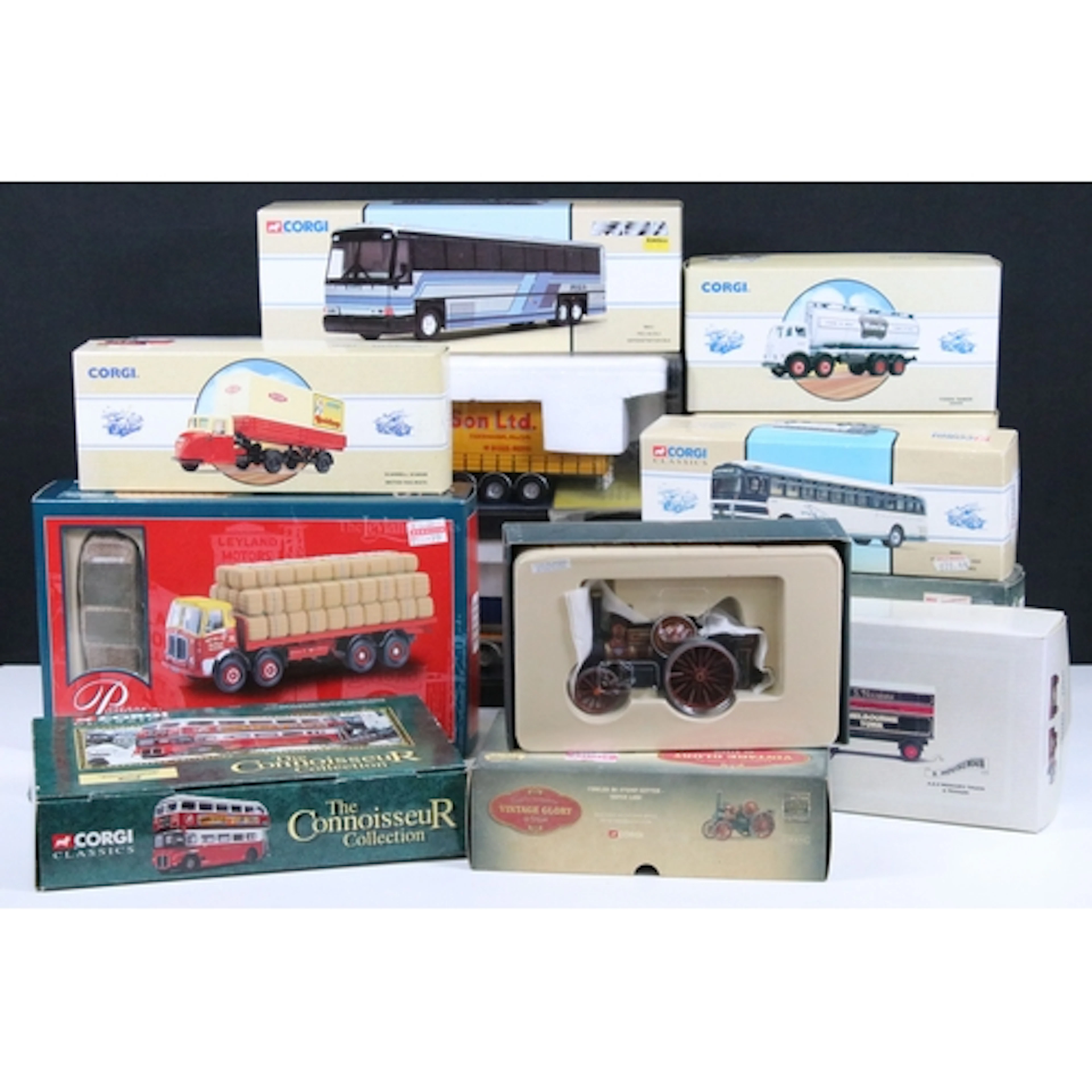 12 Boxed / cased Corgi diecast models to include 2 x Modern ...