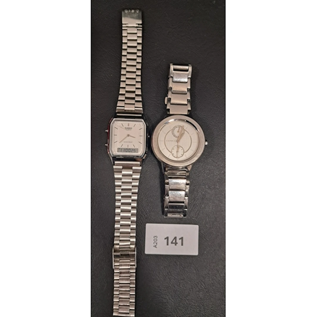 TWO WRISTWATCHES comprising Casio Dual Display model AQ-230;...