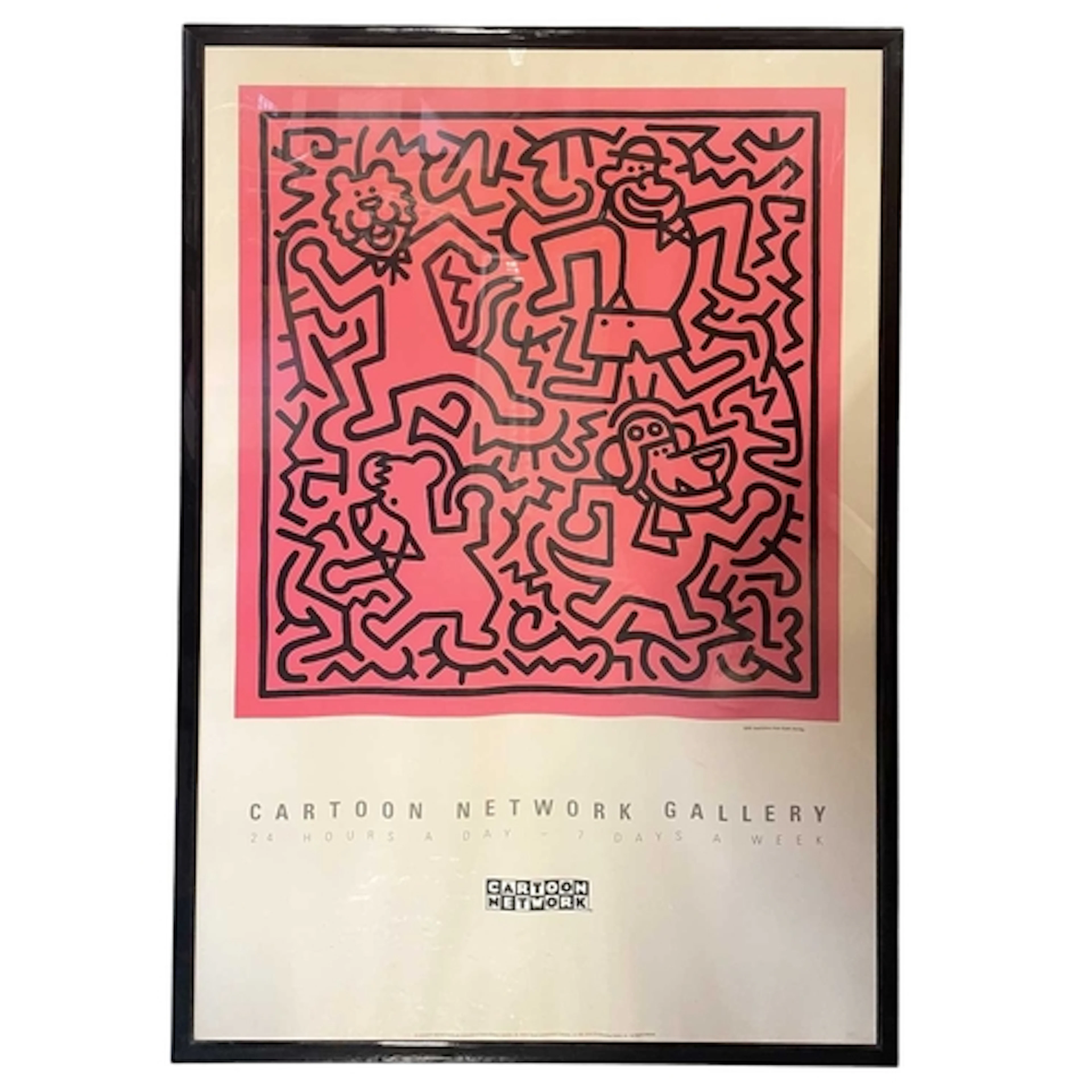 Inspired by Keith Haring - a vintage late 20th century 1995 ...