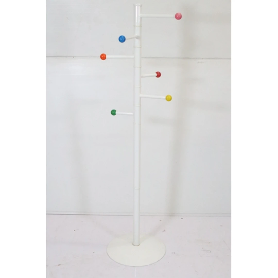 Retro floor standing Sputnik type coat rack, having five arm...