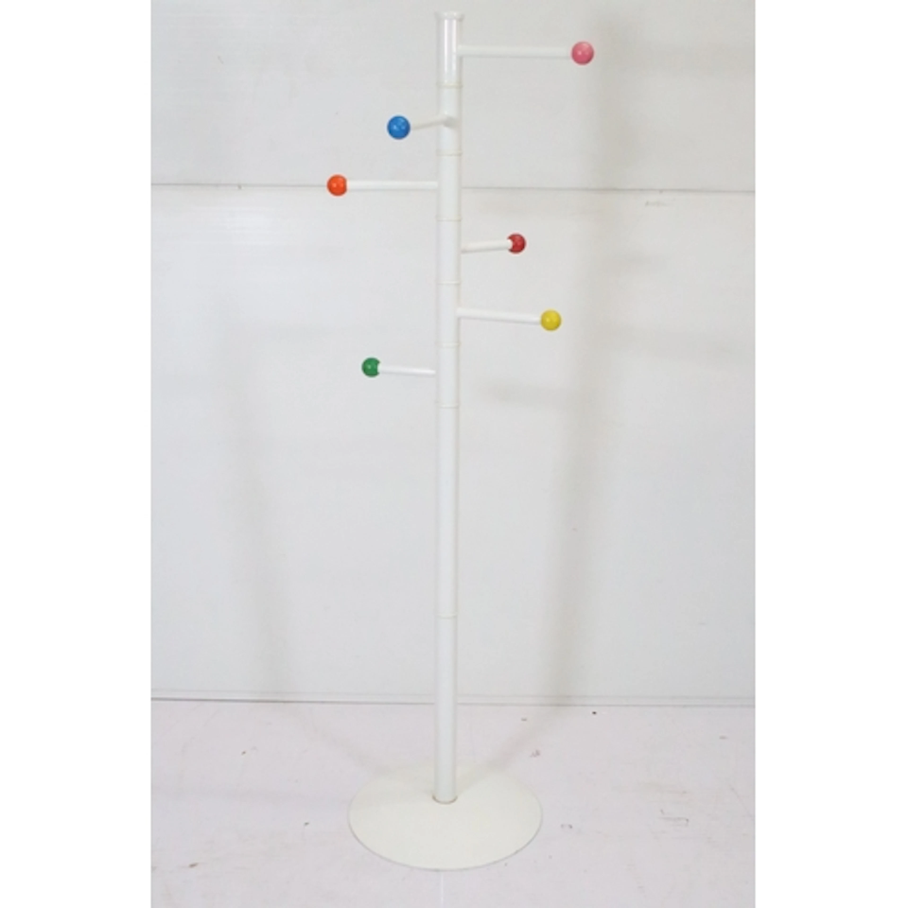 Retro floor standing Sputnik type coat rack, having five arm...