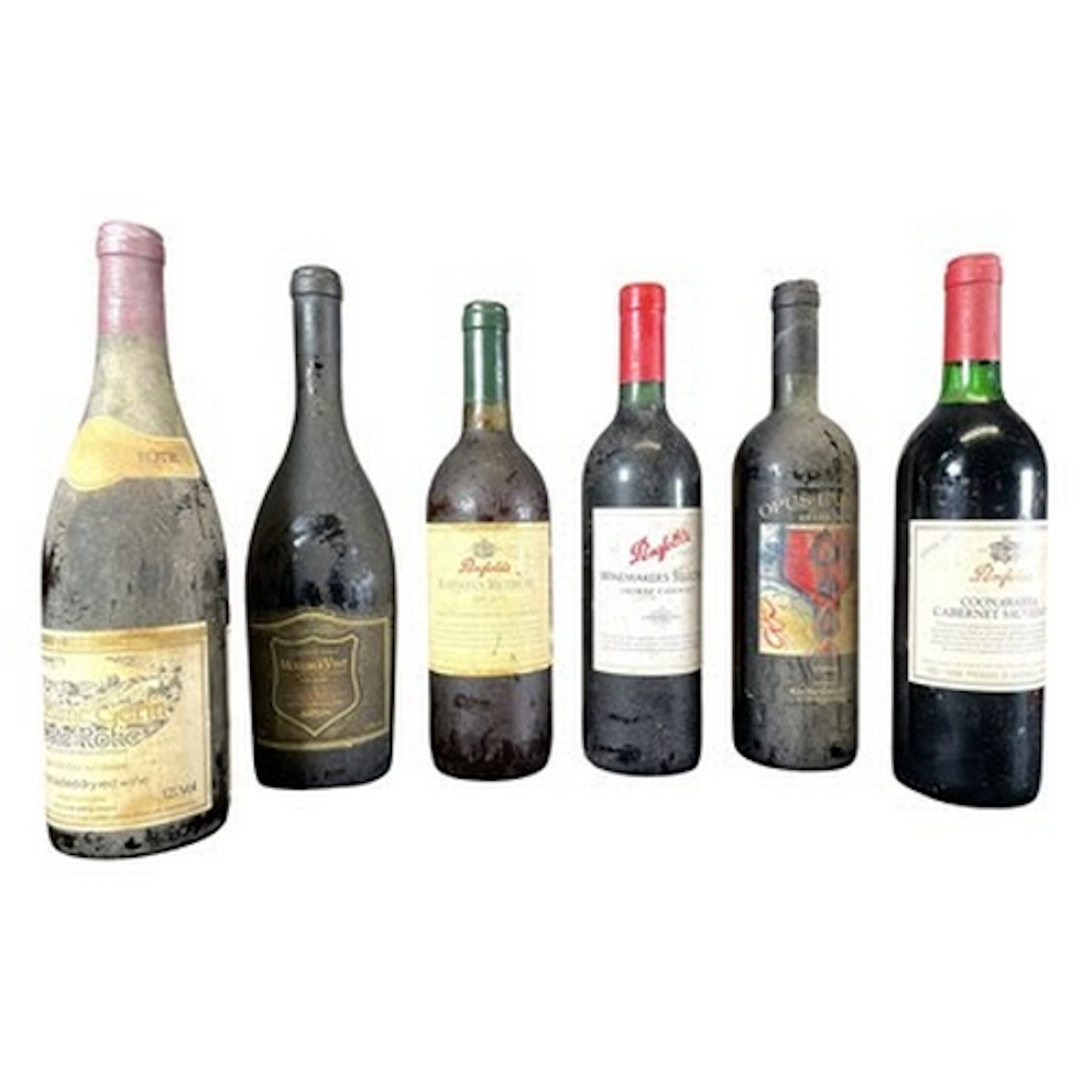 A collection of six vintage French and Australian red and ro...