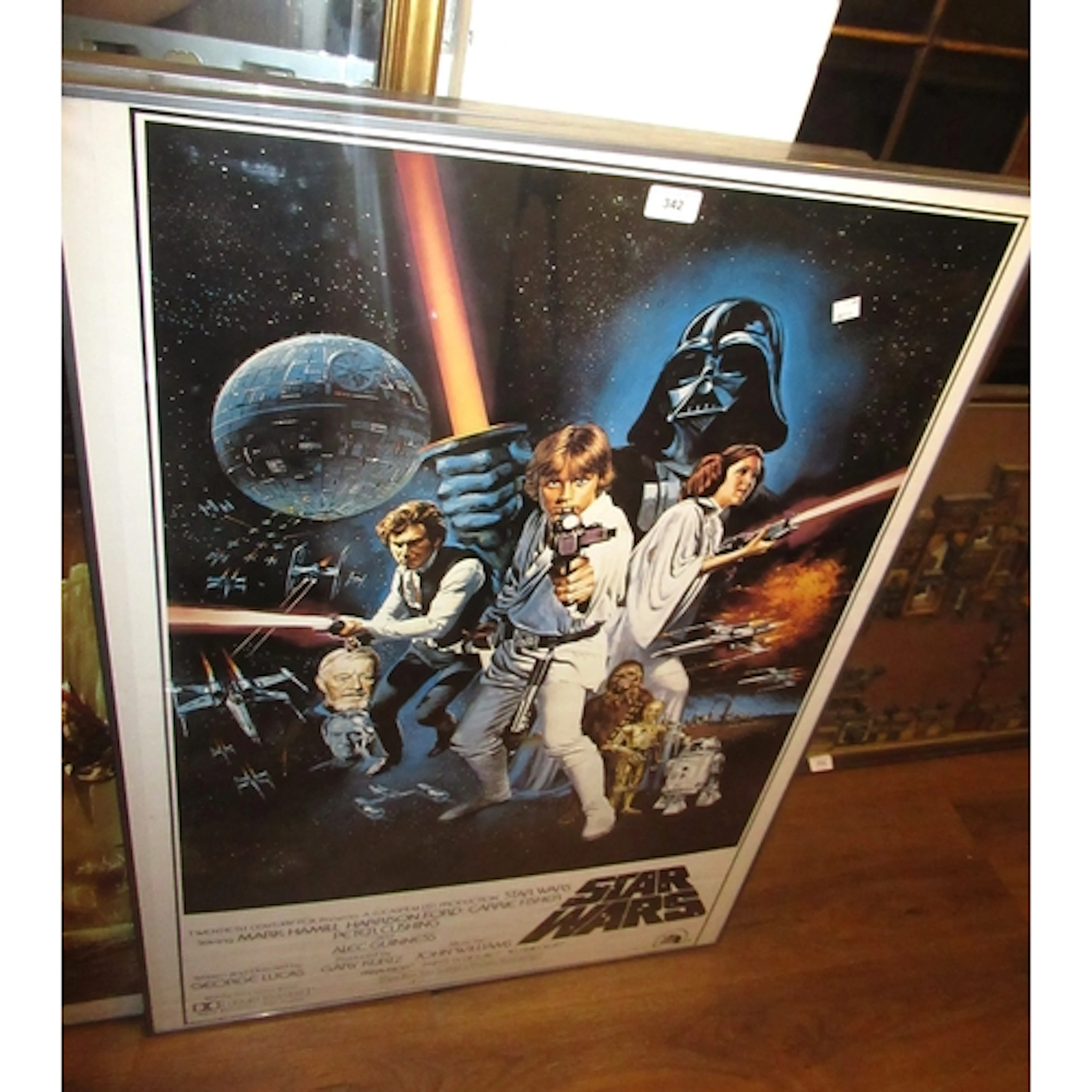 20th Century Fox 1993 framed Star Wars poster, another frame...