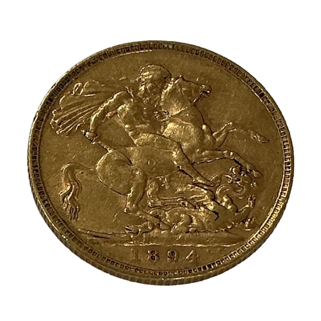 1894 Victoria Gold Sovereign.