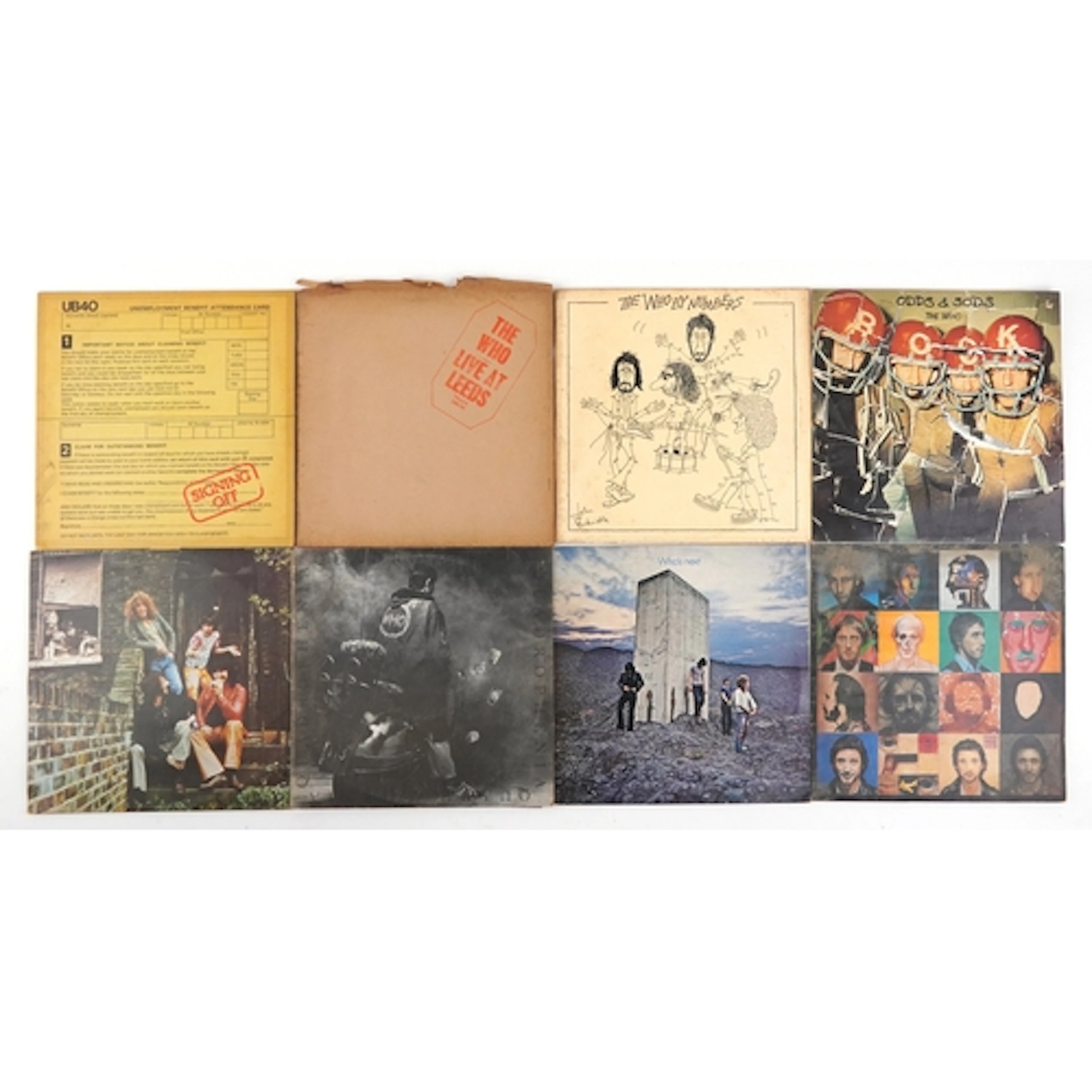 Collection of predominantly The Who vinyl LP records includi...