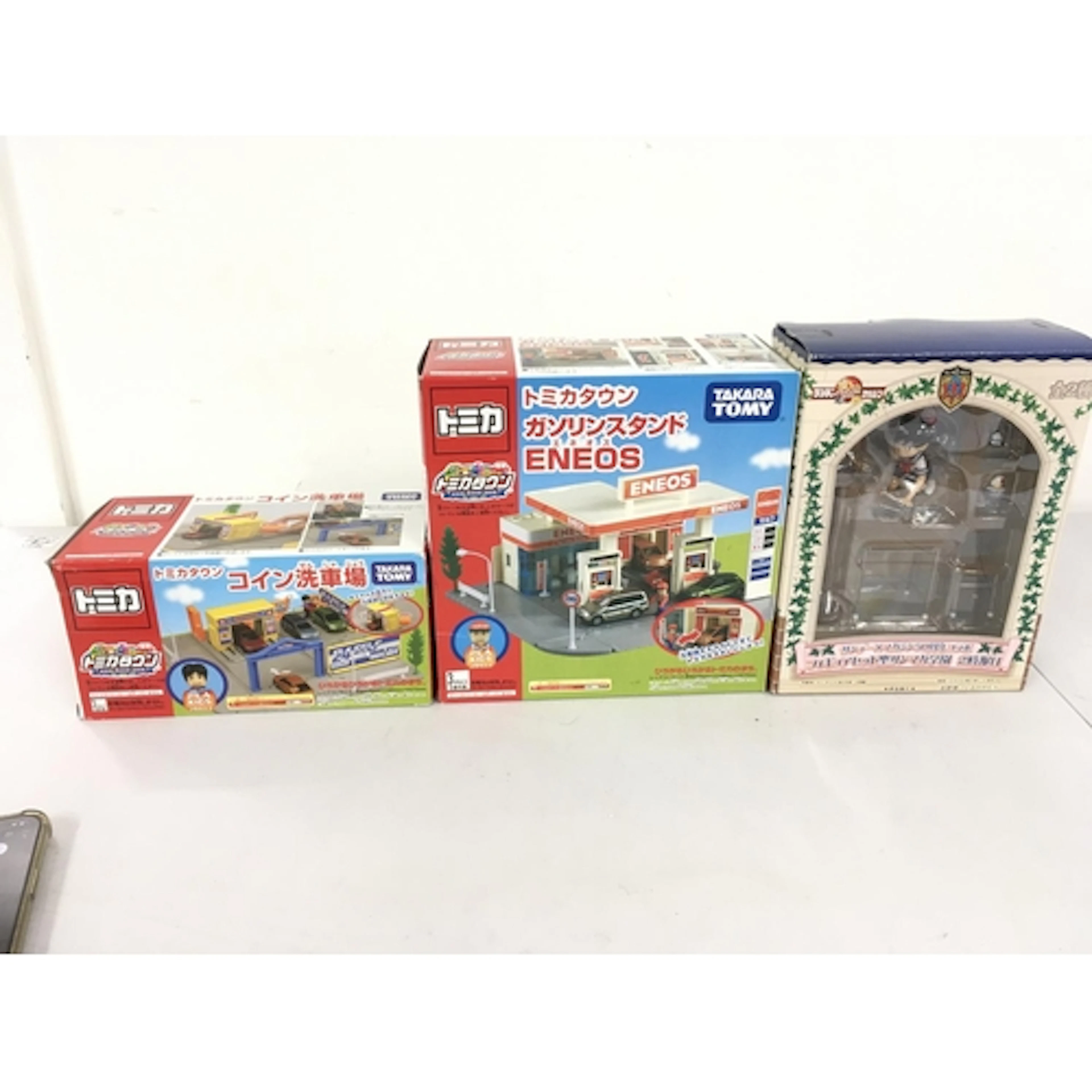3 boxed toys 2 x Takara Tomy discontinued enos service stati...