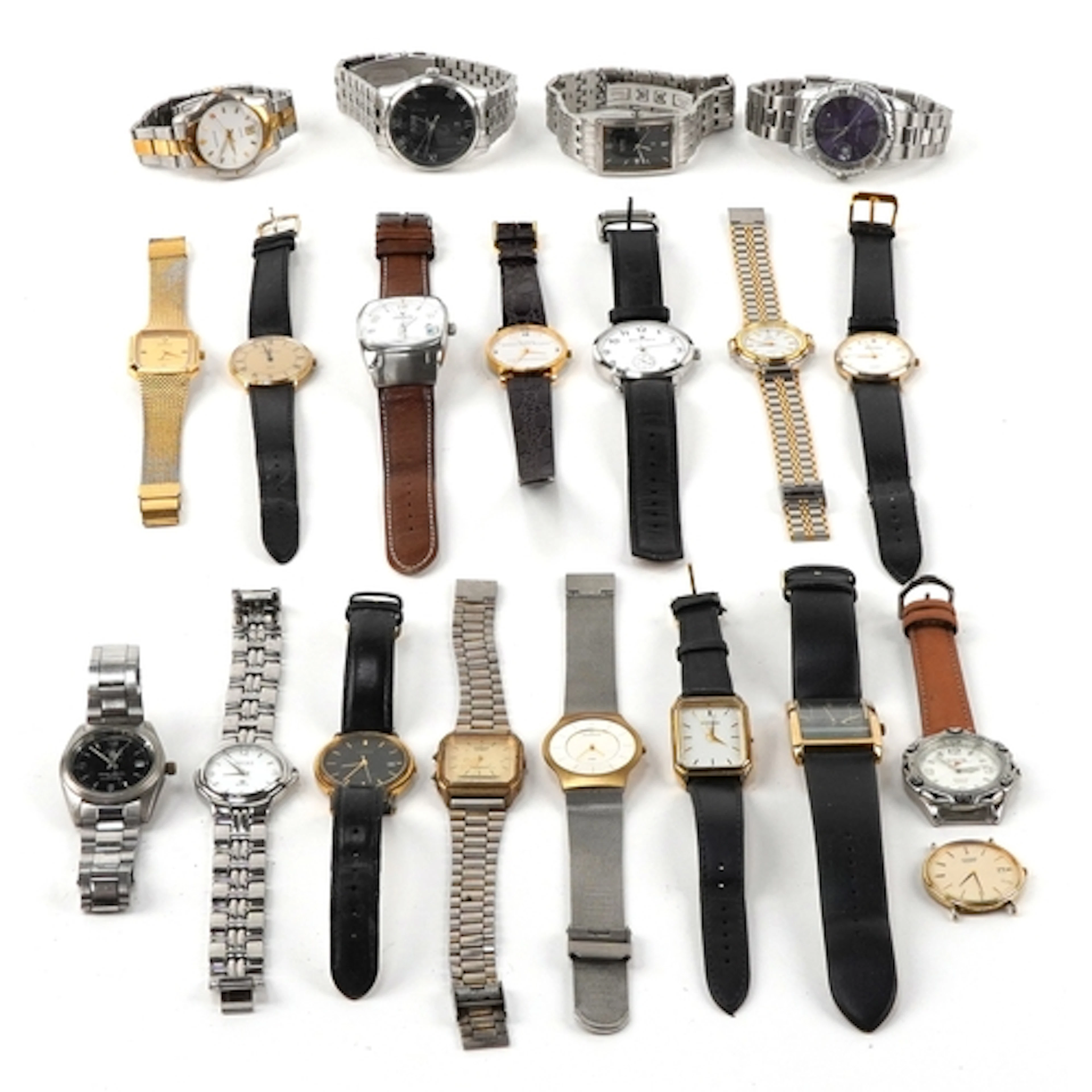 Vintage and later gentlemen's wristwatches including Boss, B...