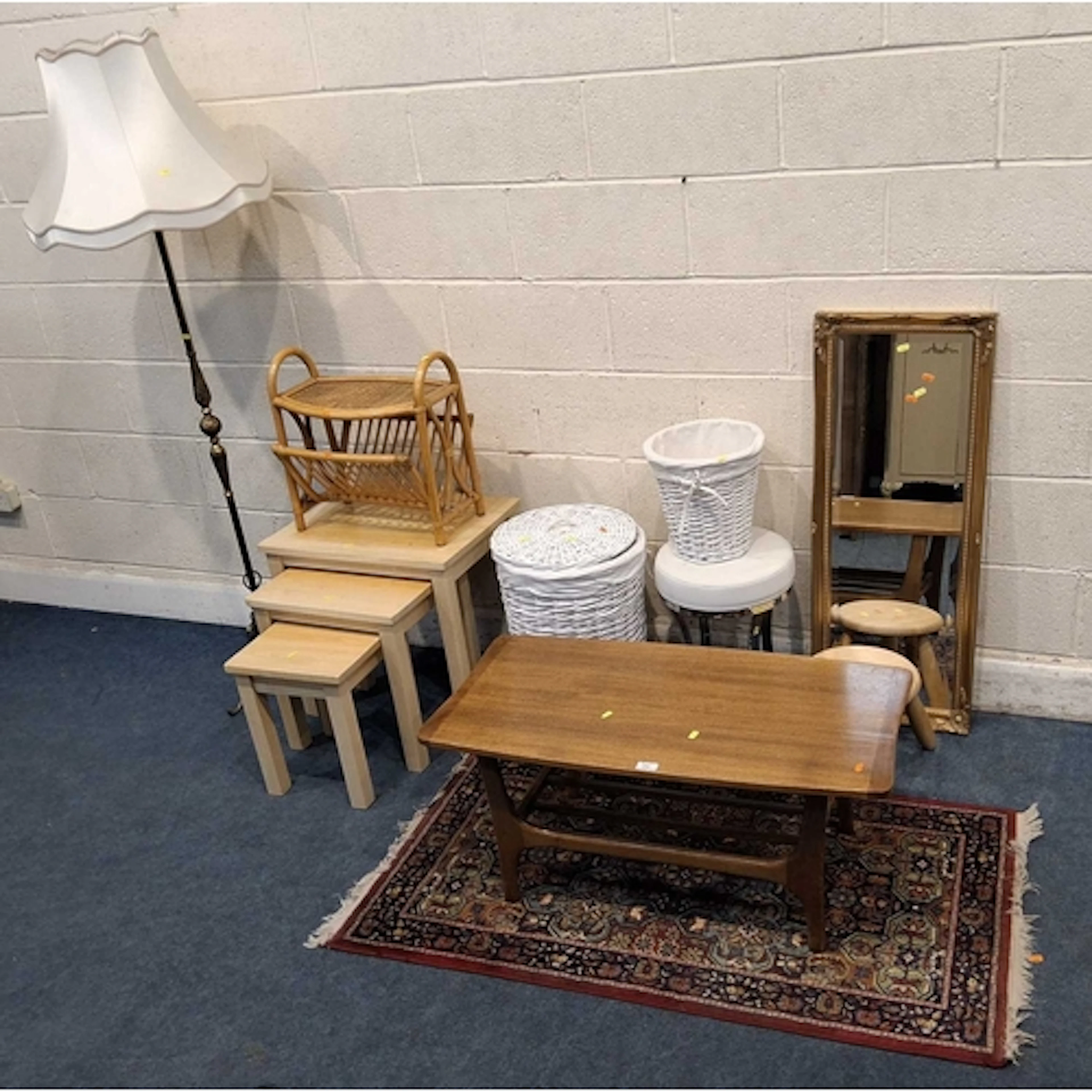 A SELECTION OF OCCASIONAL FURNITURE, to include a teak coffe...