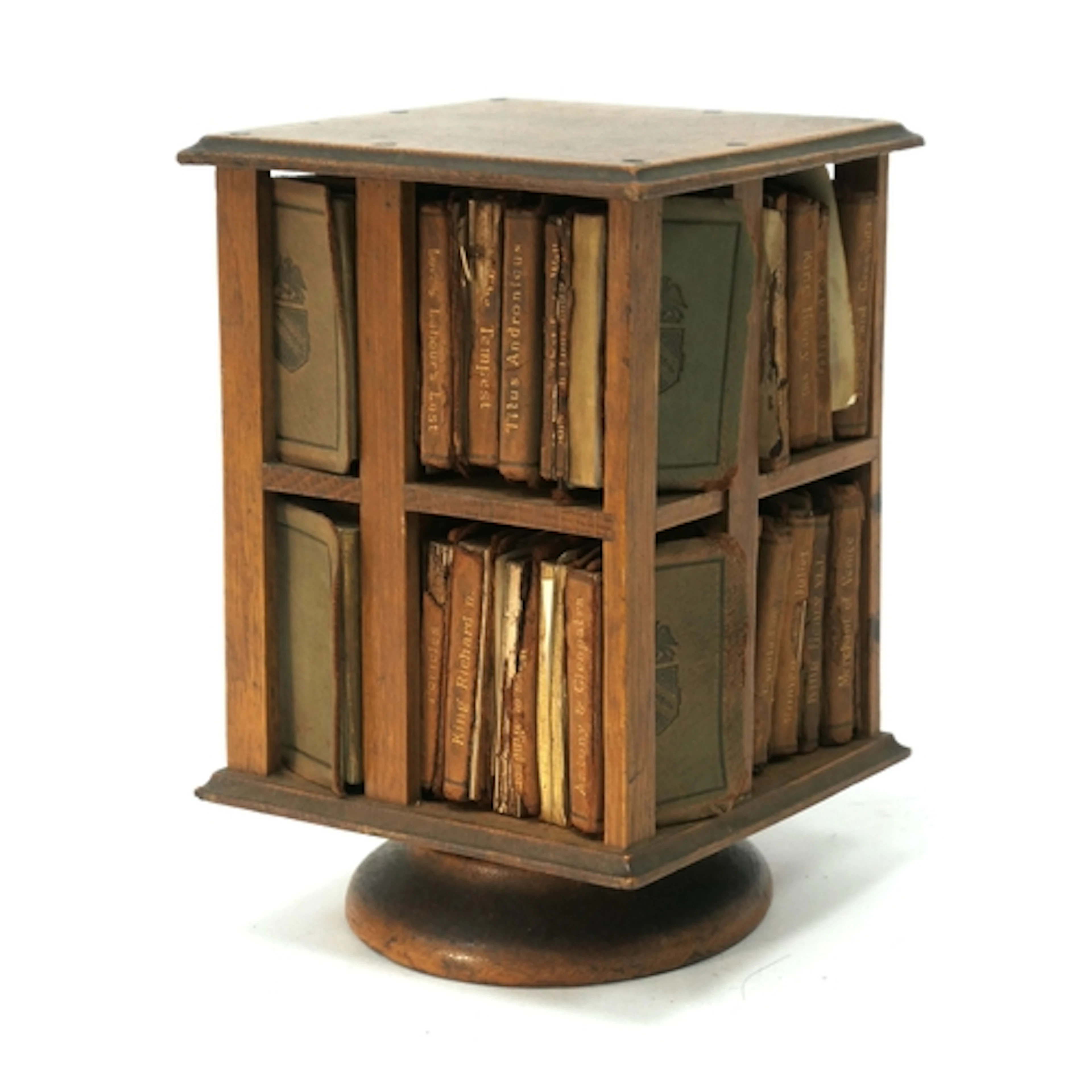 An Early XX Century Mauchline Ware Miniature Wooden Revolvin...