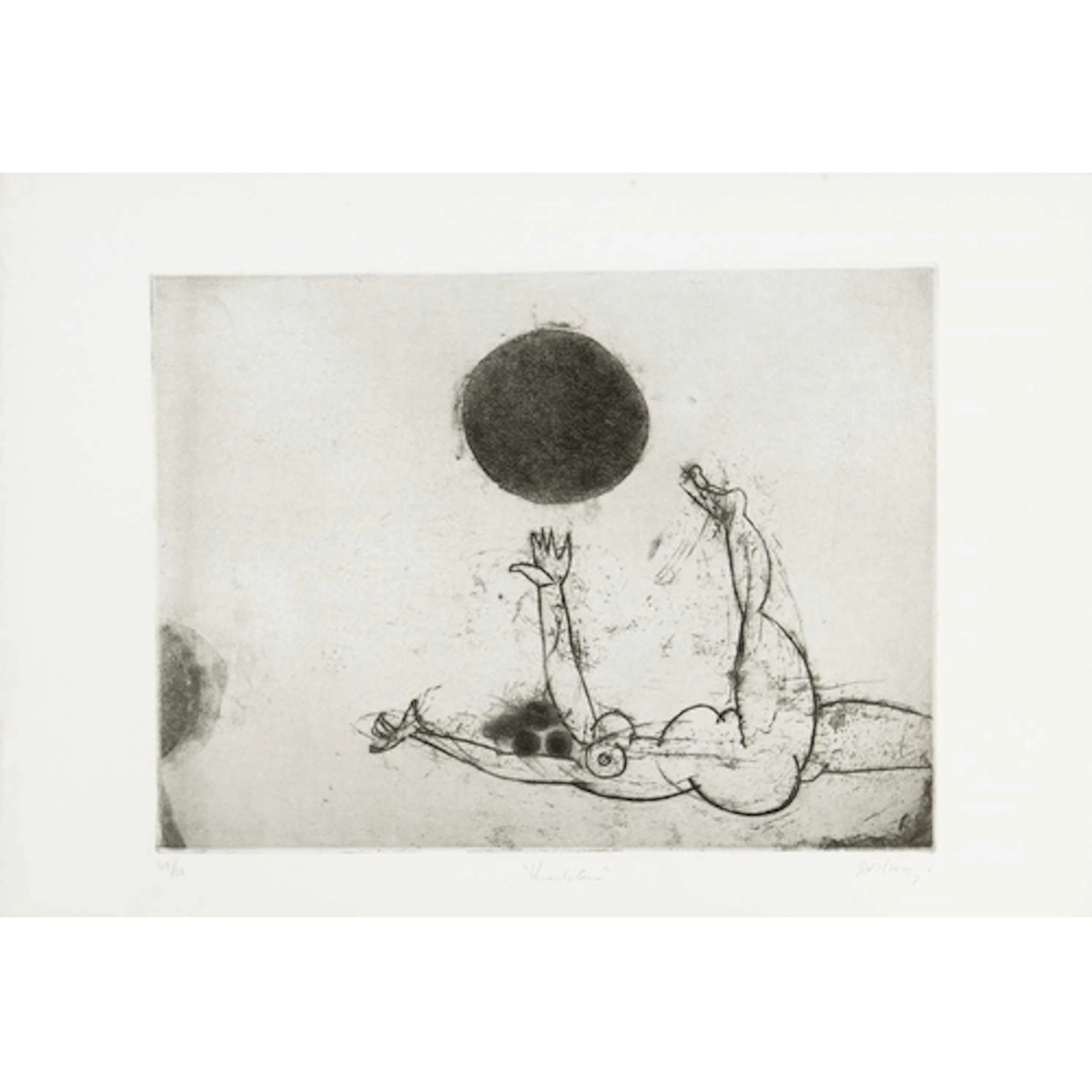 § Douglas Owen PORTWAY (1922-1993) Knockturn Etching, signed...