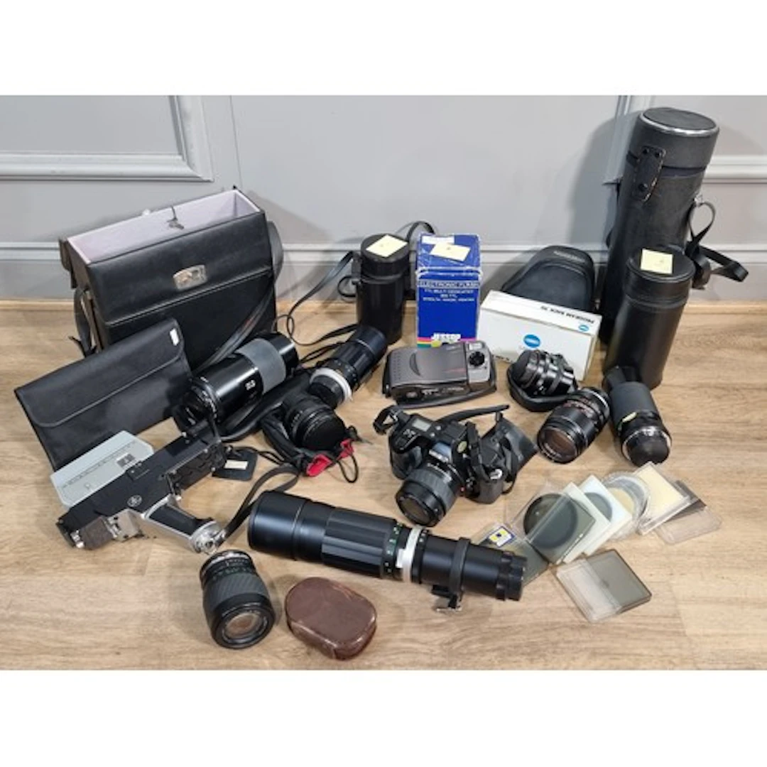 A quantity of Cameras and Equipment to include, a Minolta Dy...