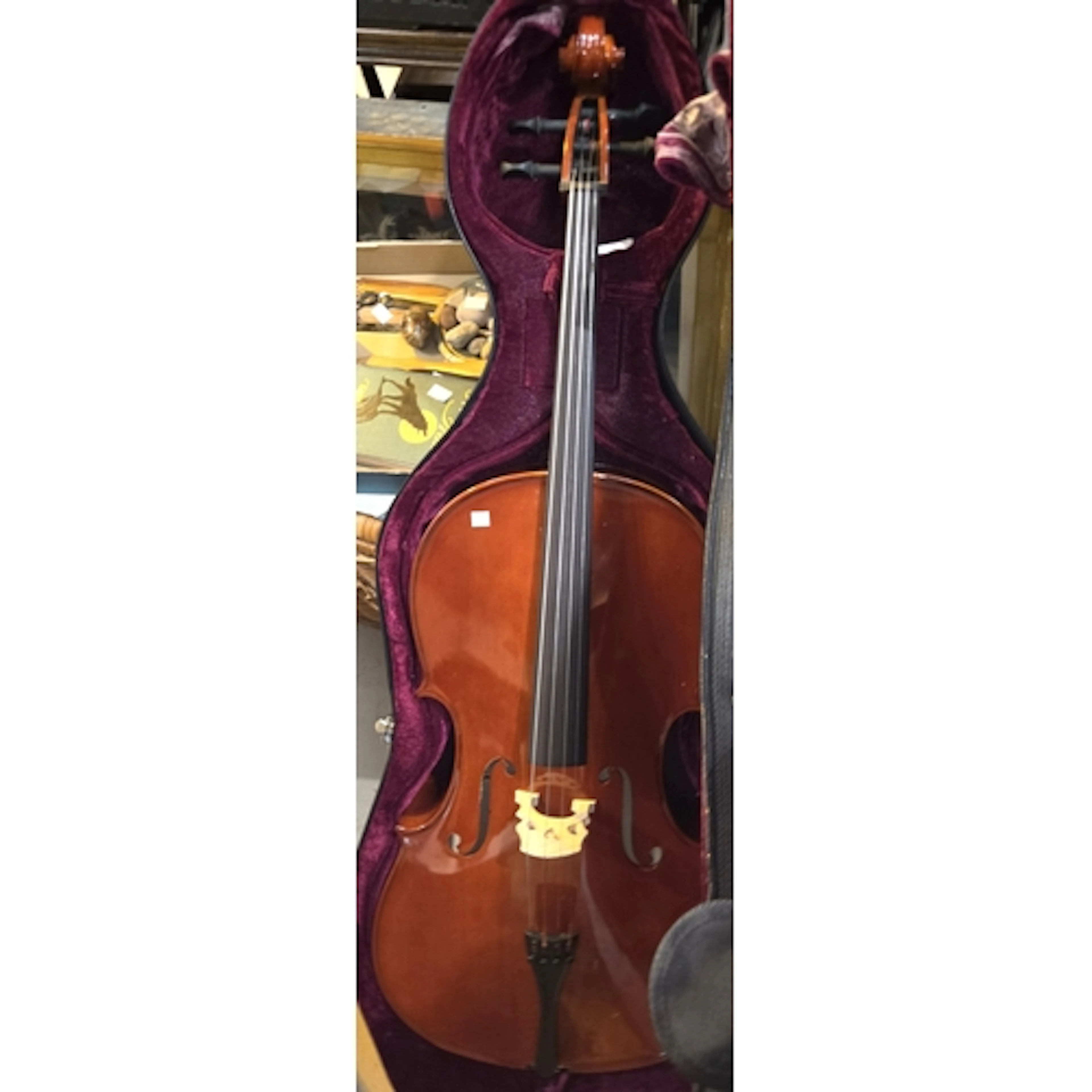A 20th century students cello in carry case