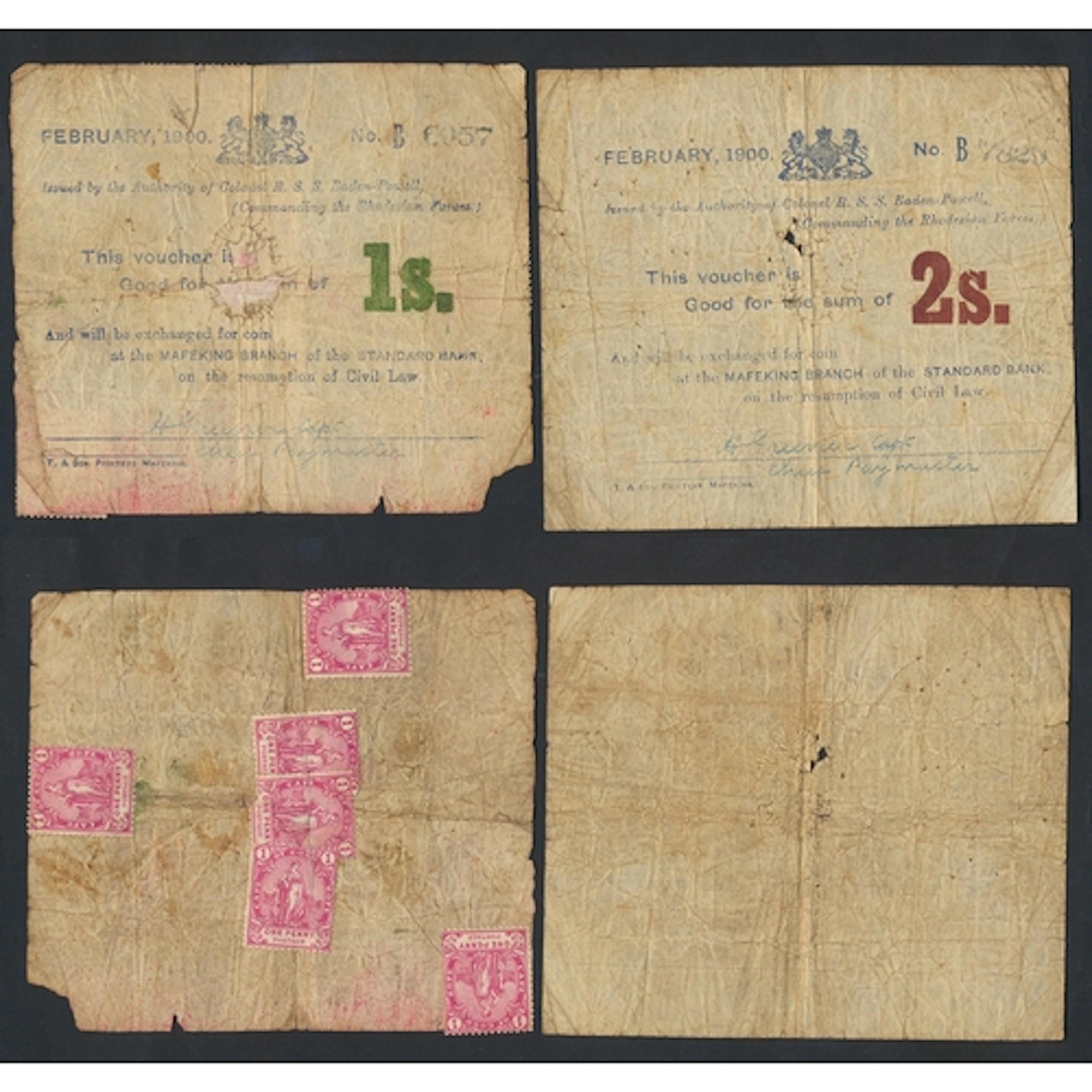 South Africa. Range of Mafeking siege notes, generally fair ...