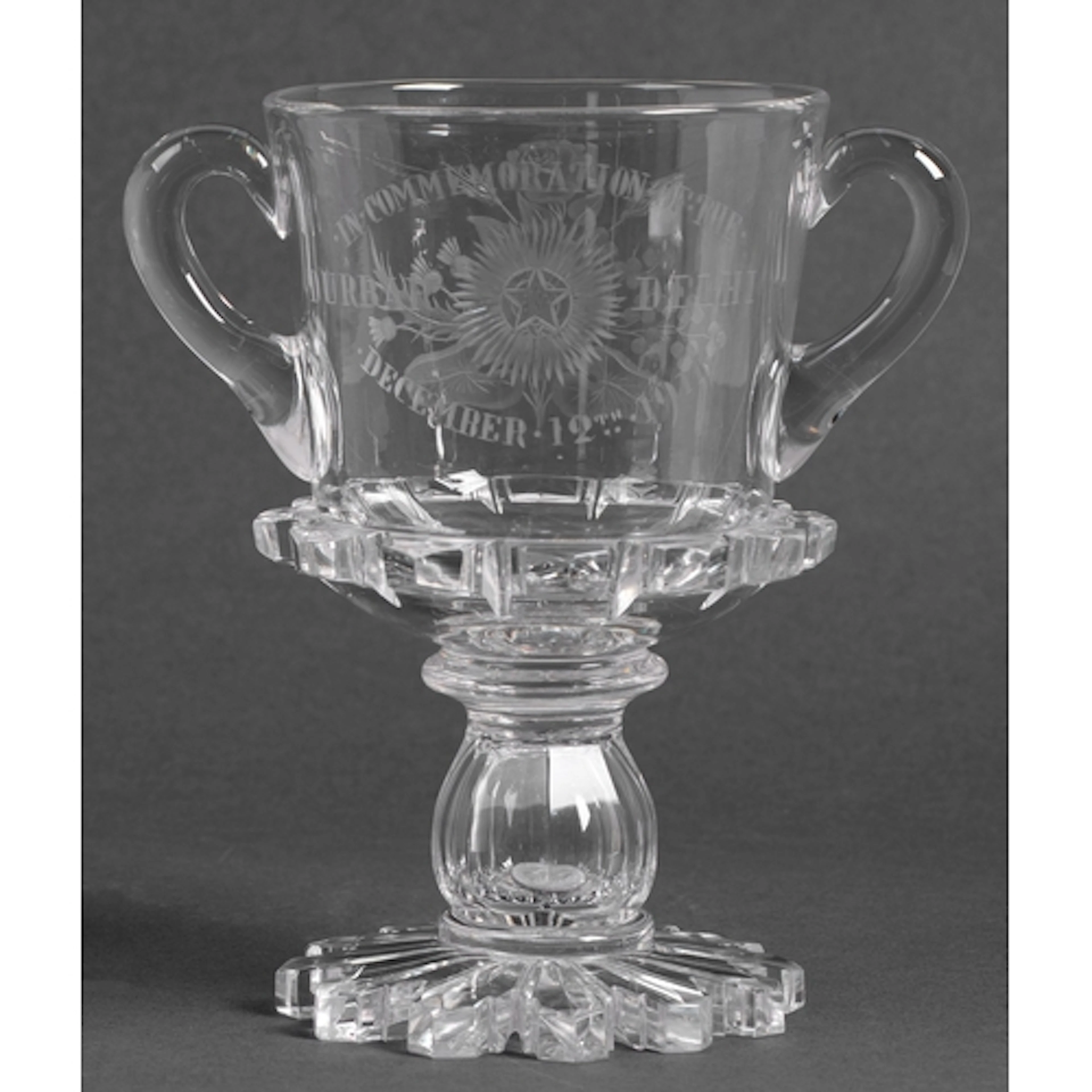 Anglo-Indian interest. An Edwardian commemorative goblet, th...