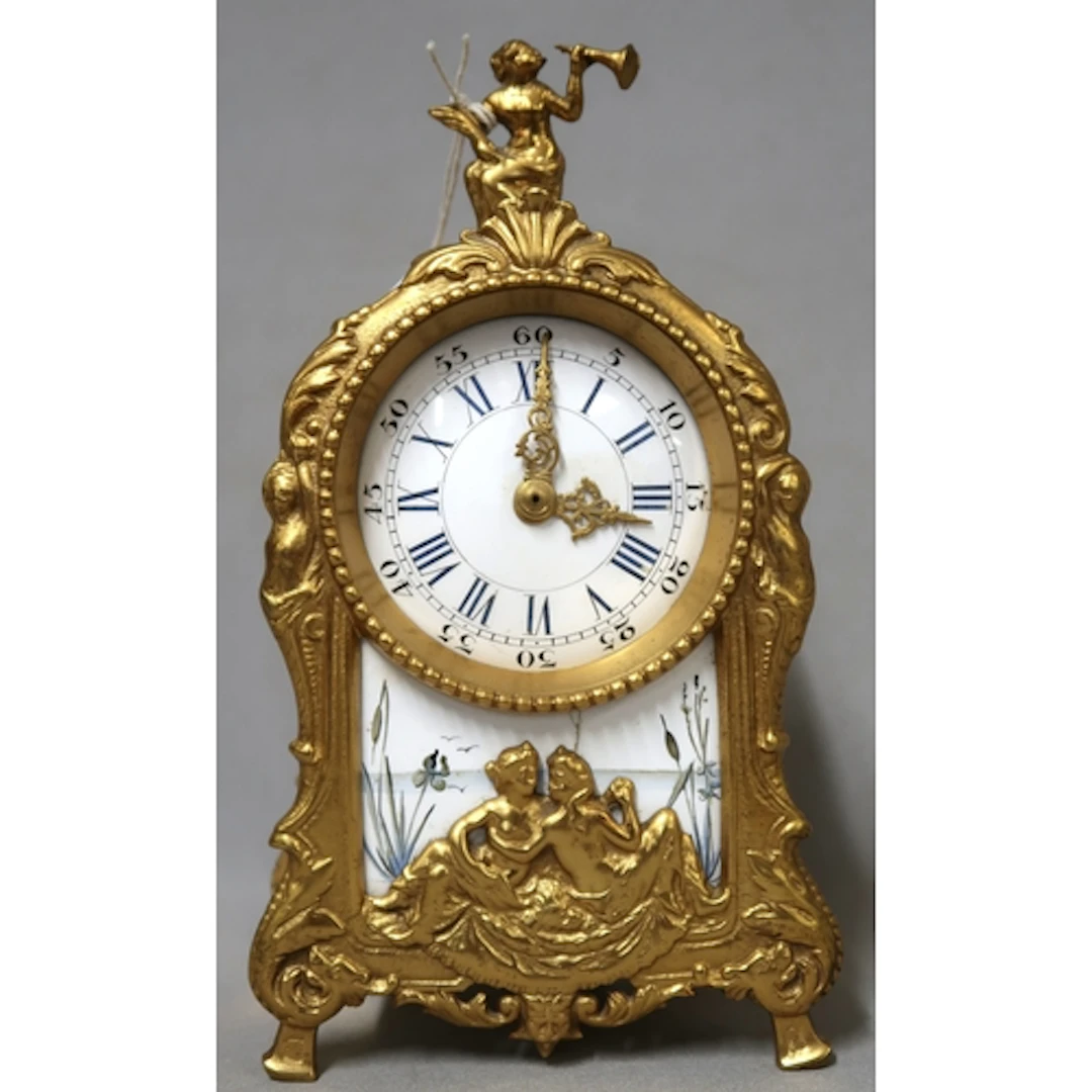 Late 19th / early 20th Century French ormolu mantel timepie...