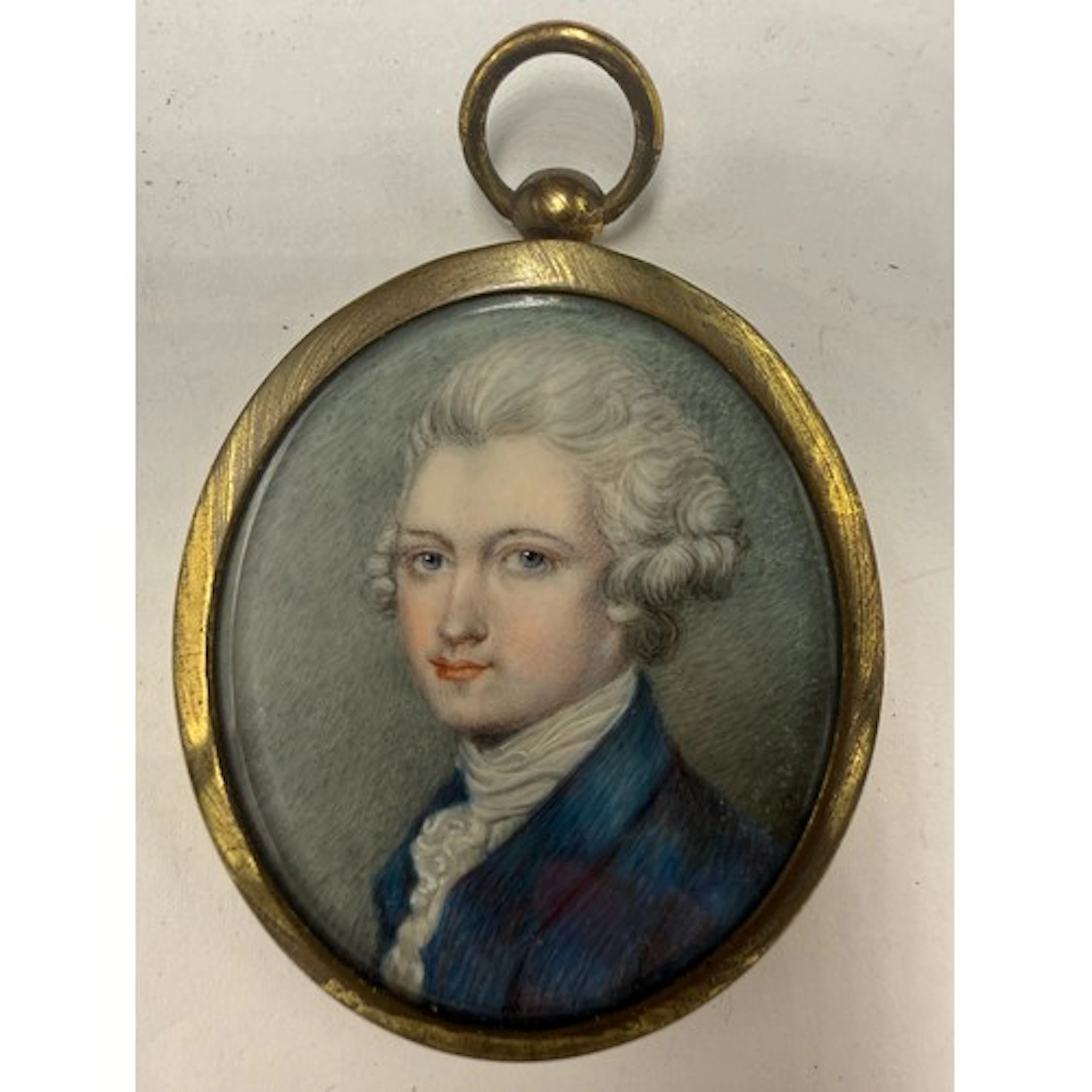 A portrait miniature on ivory depicting 1st Lord Littleton w...