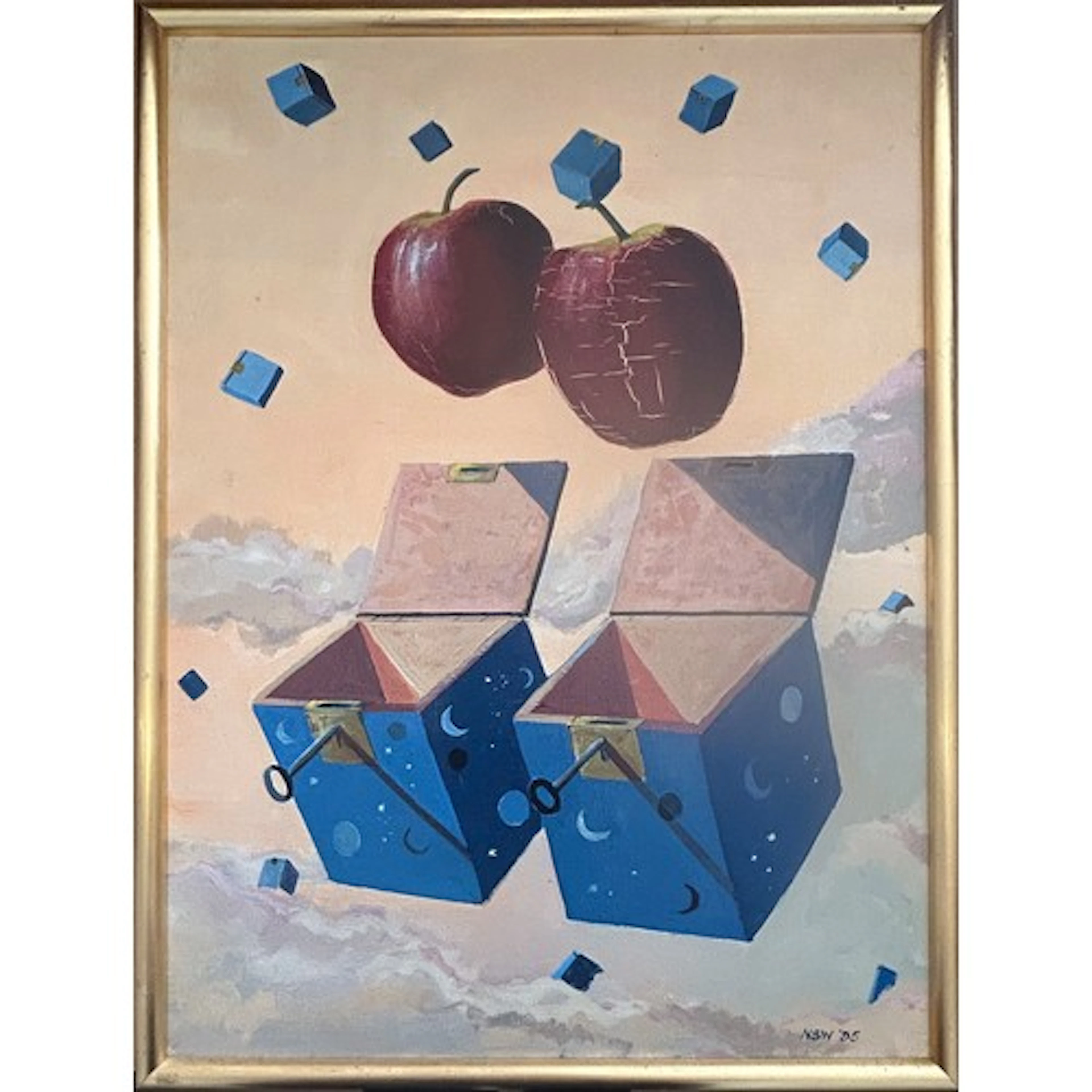 Norman Saunders-White, (1930-2024), 'Open Boxes', acrylic on...